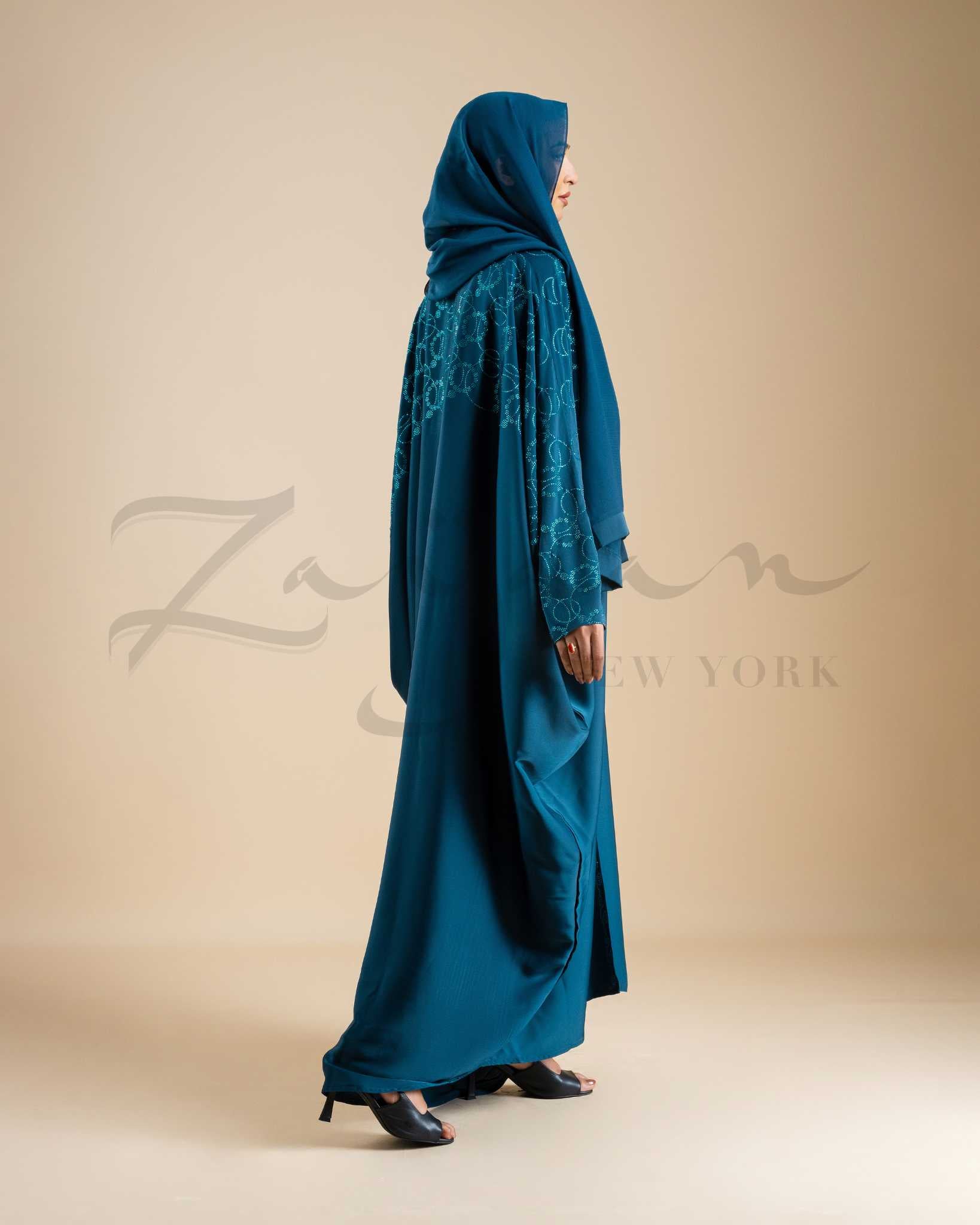 Filigree Sleeve Abaya