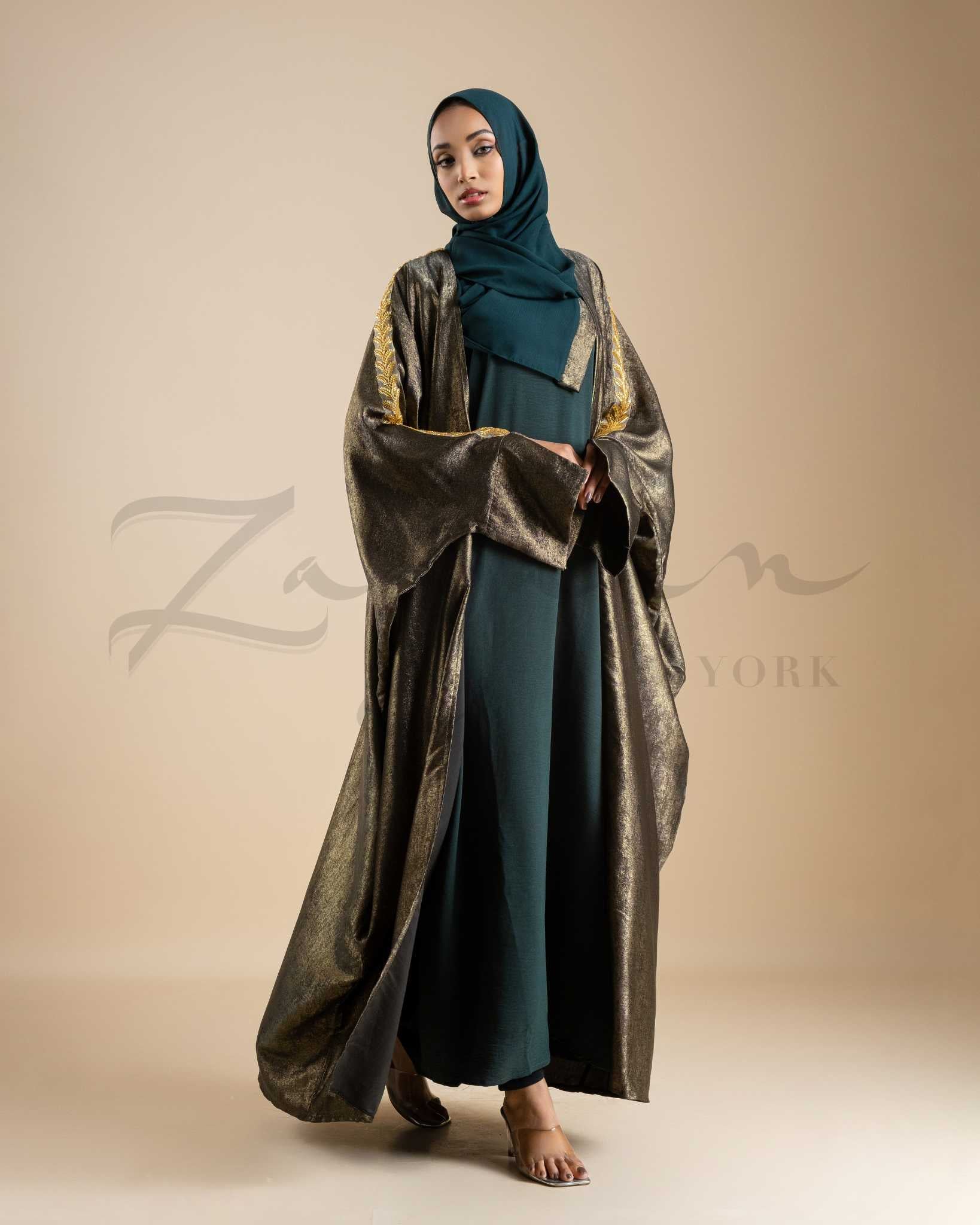 Luminous Metallic Abaya