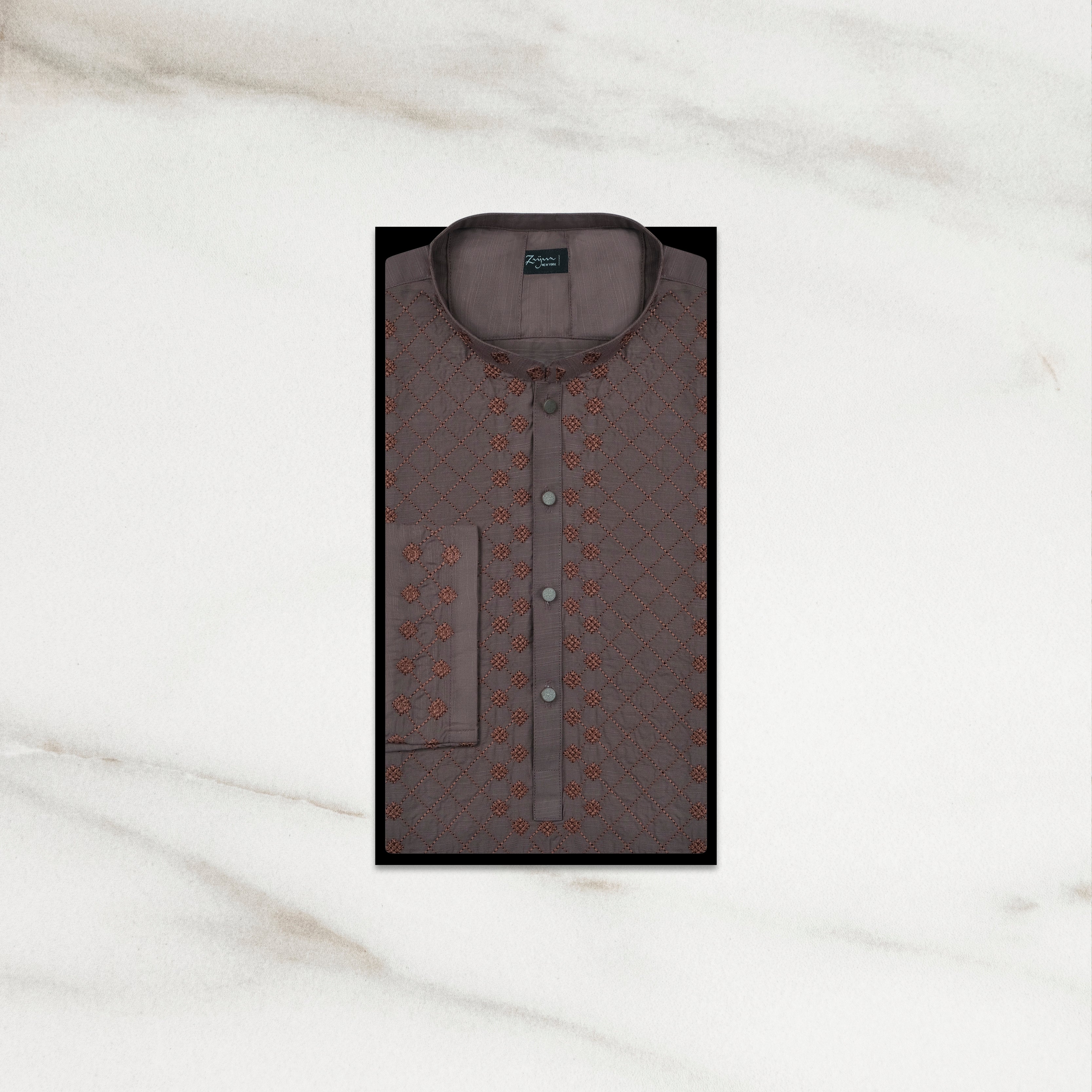 Premium panjabi I grayish-brown