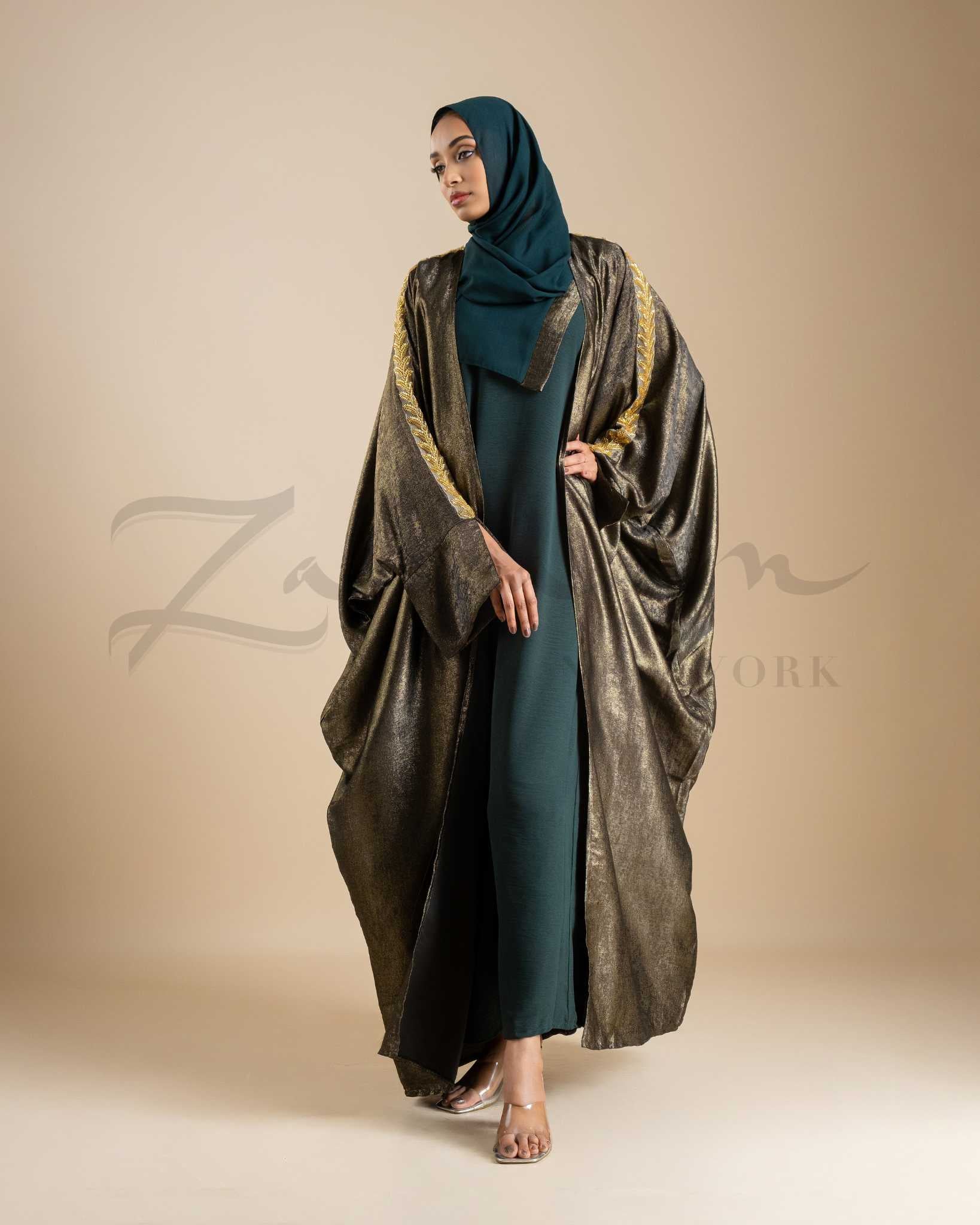 Luminous Metallic Abaya