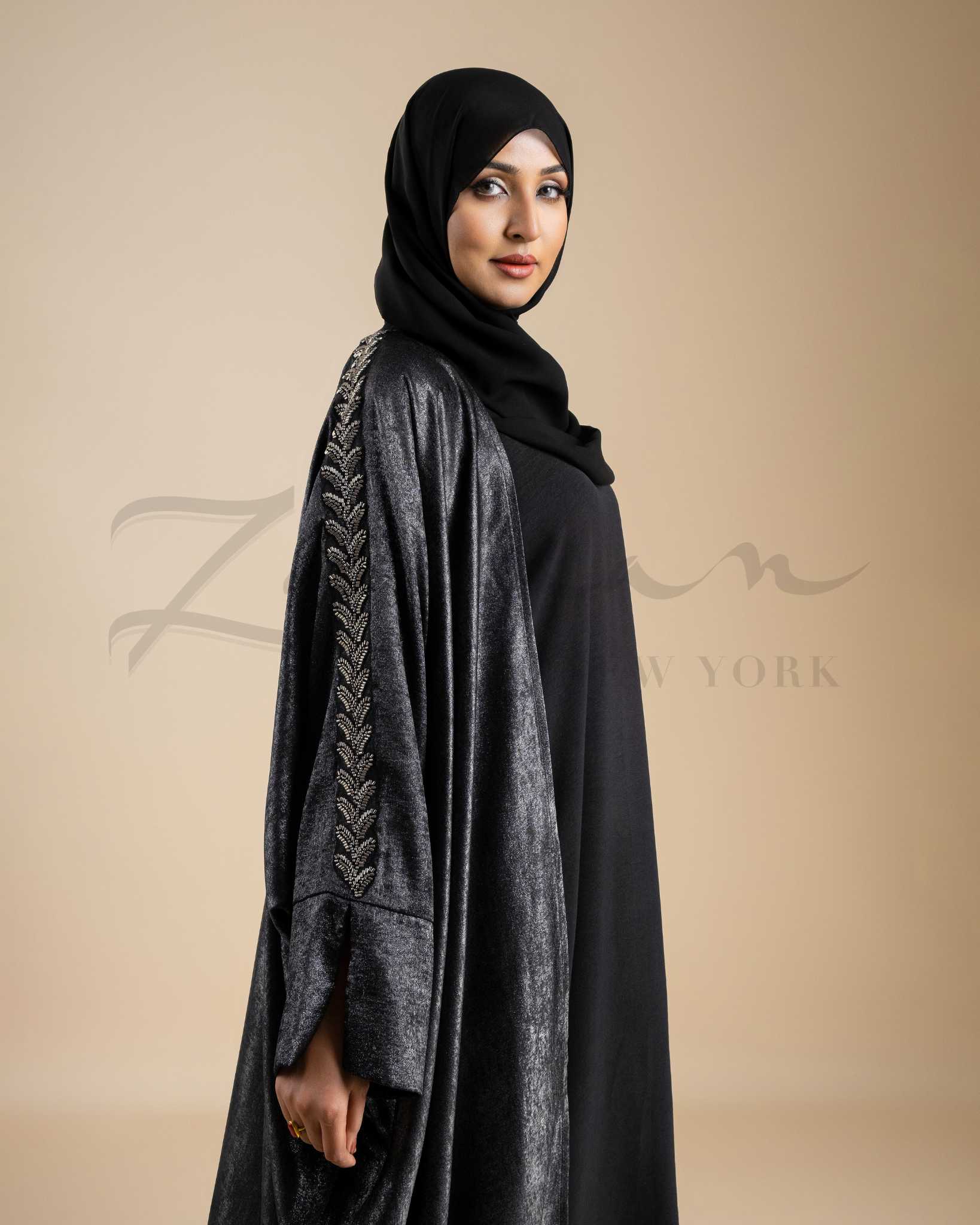 Luminous Metallic Abaya