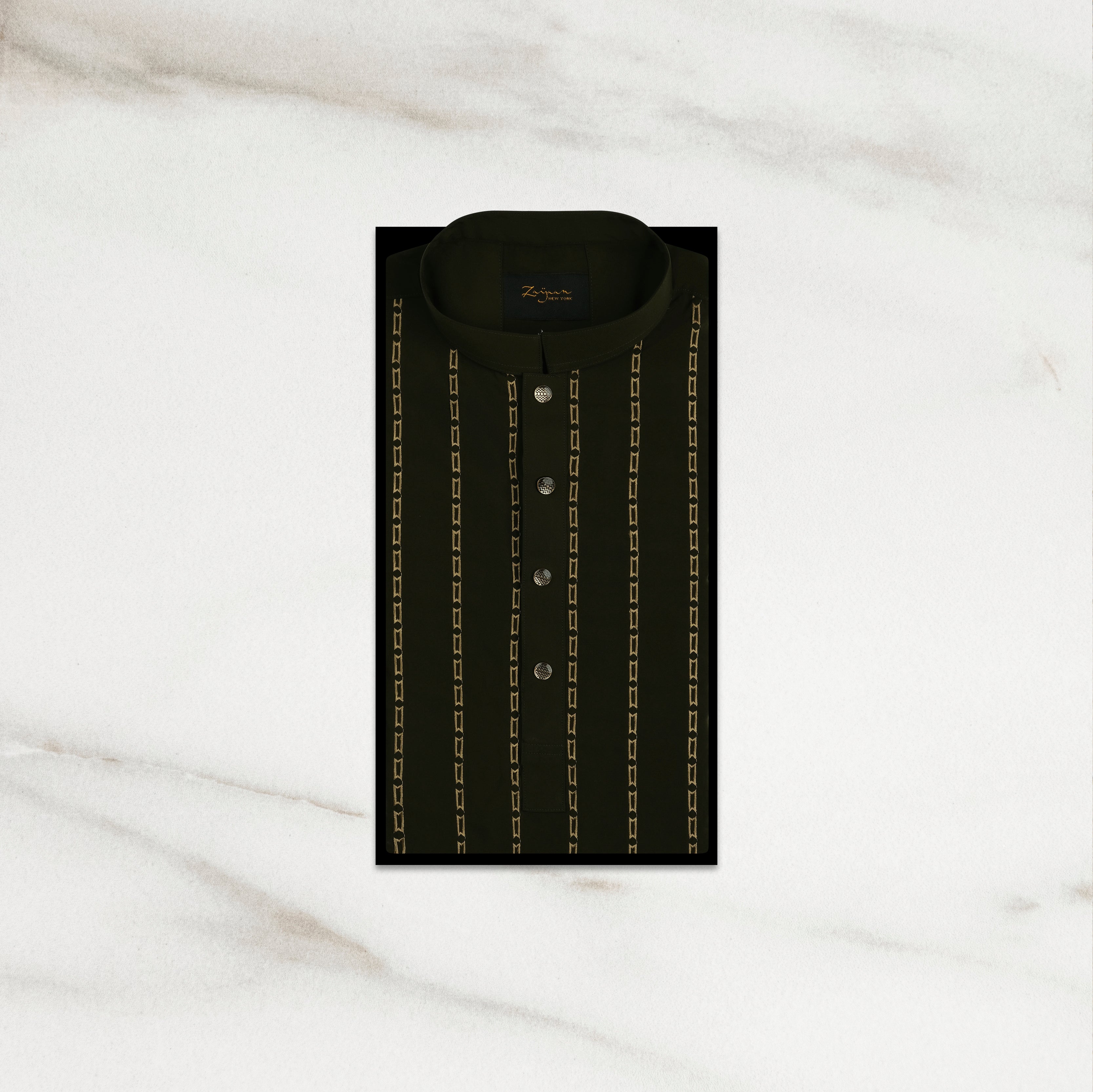 Premium panjabi I Dark olive green