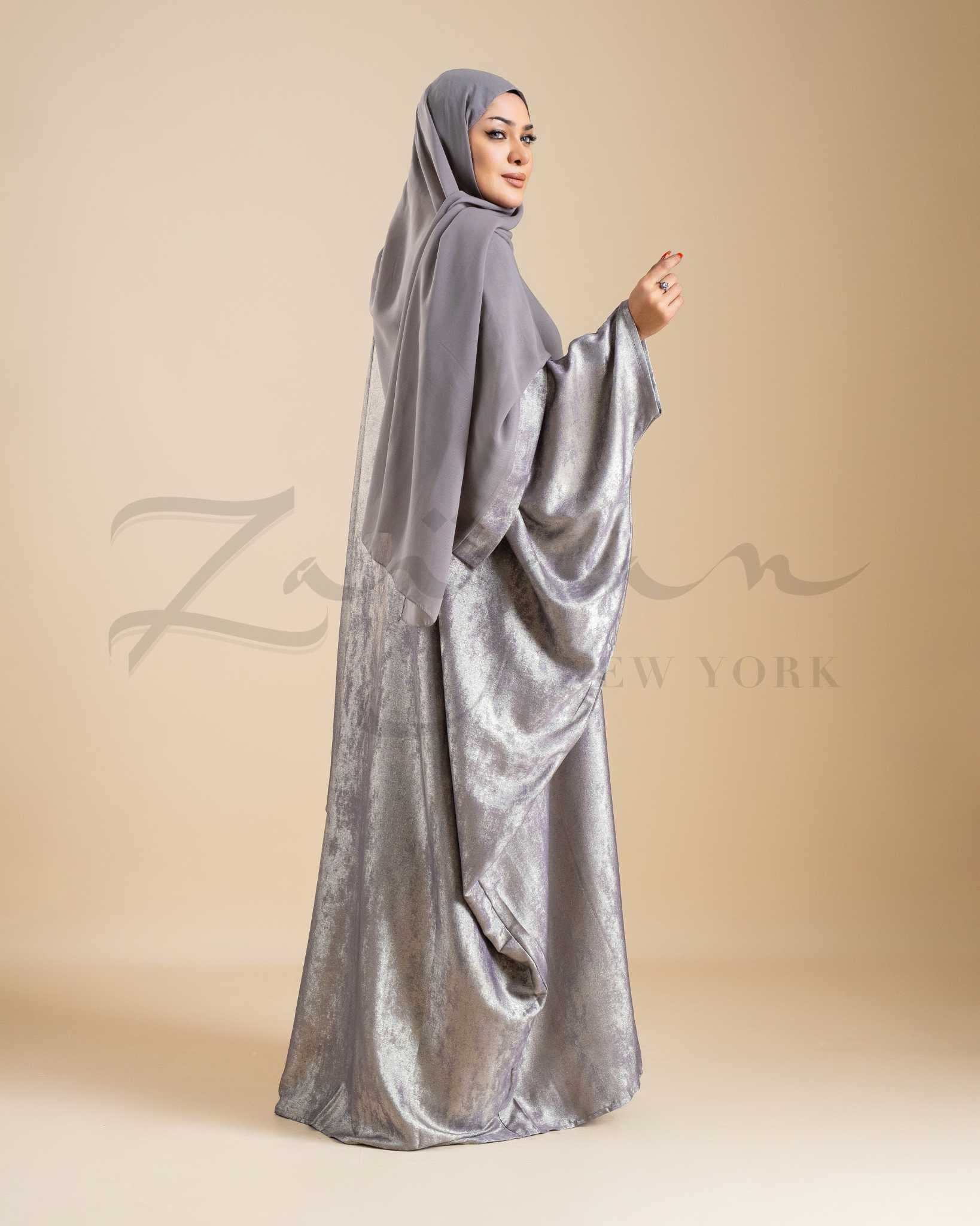 Gleaming Drape Open Abaya