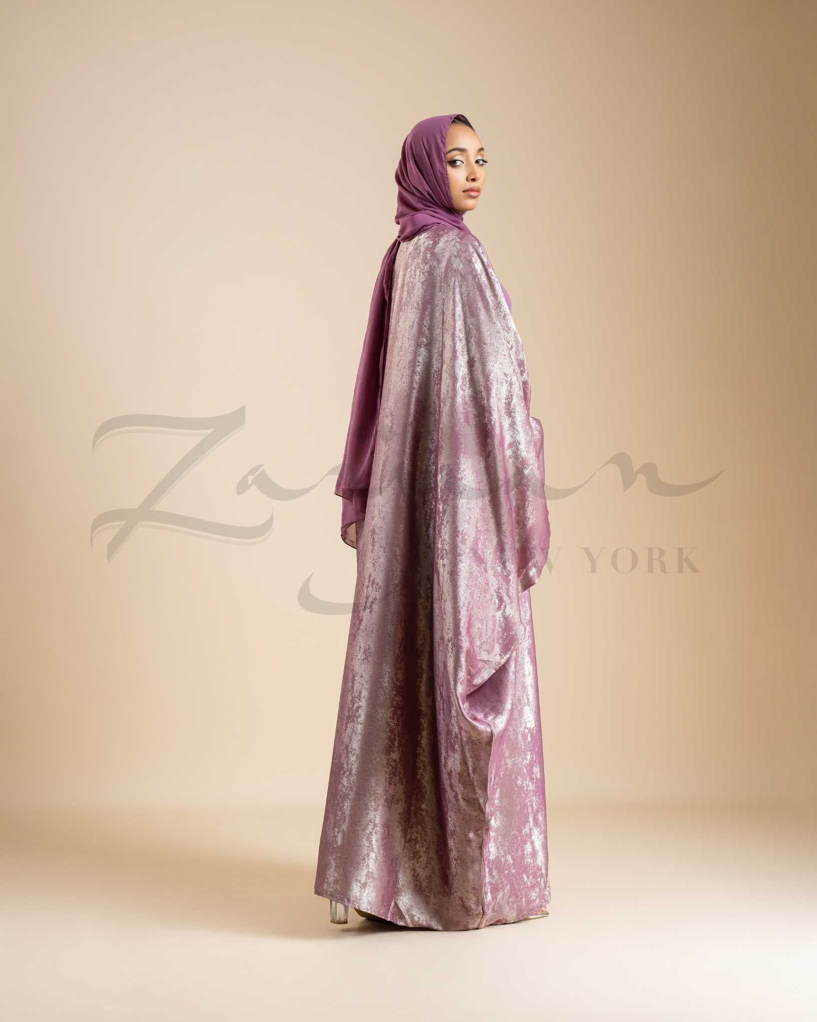 Gleaming Drape Open Abaya