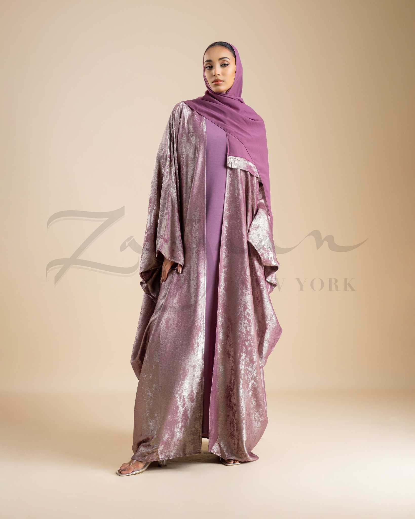 Gleaming Drape Open Abaya