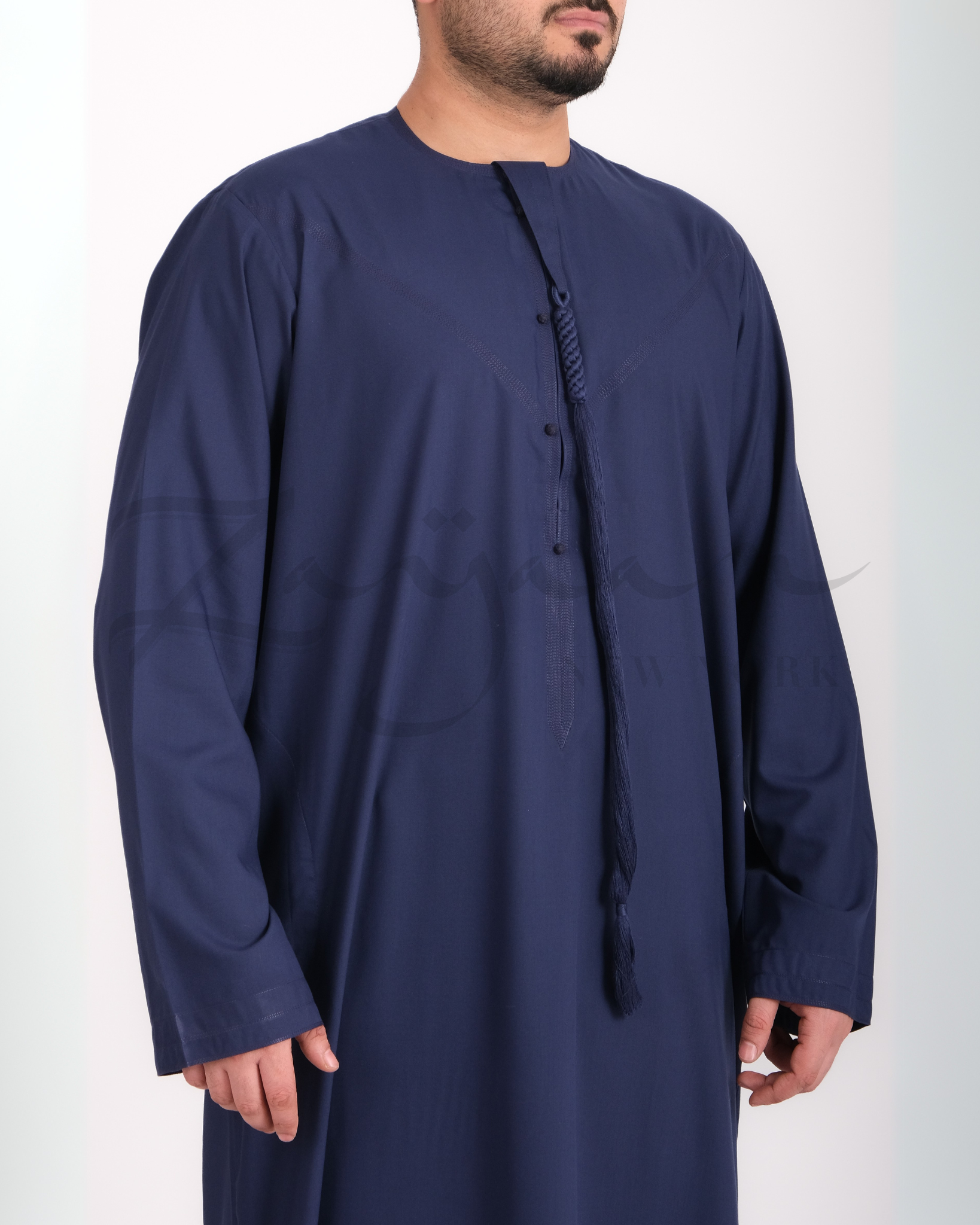 Premium Emirati Thobe | Navy Blue