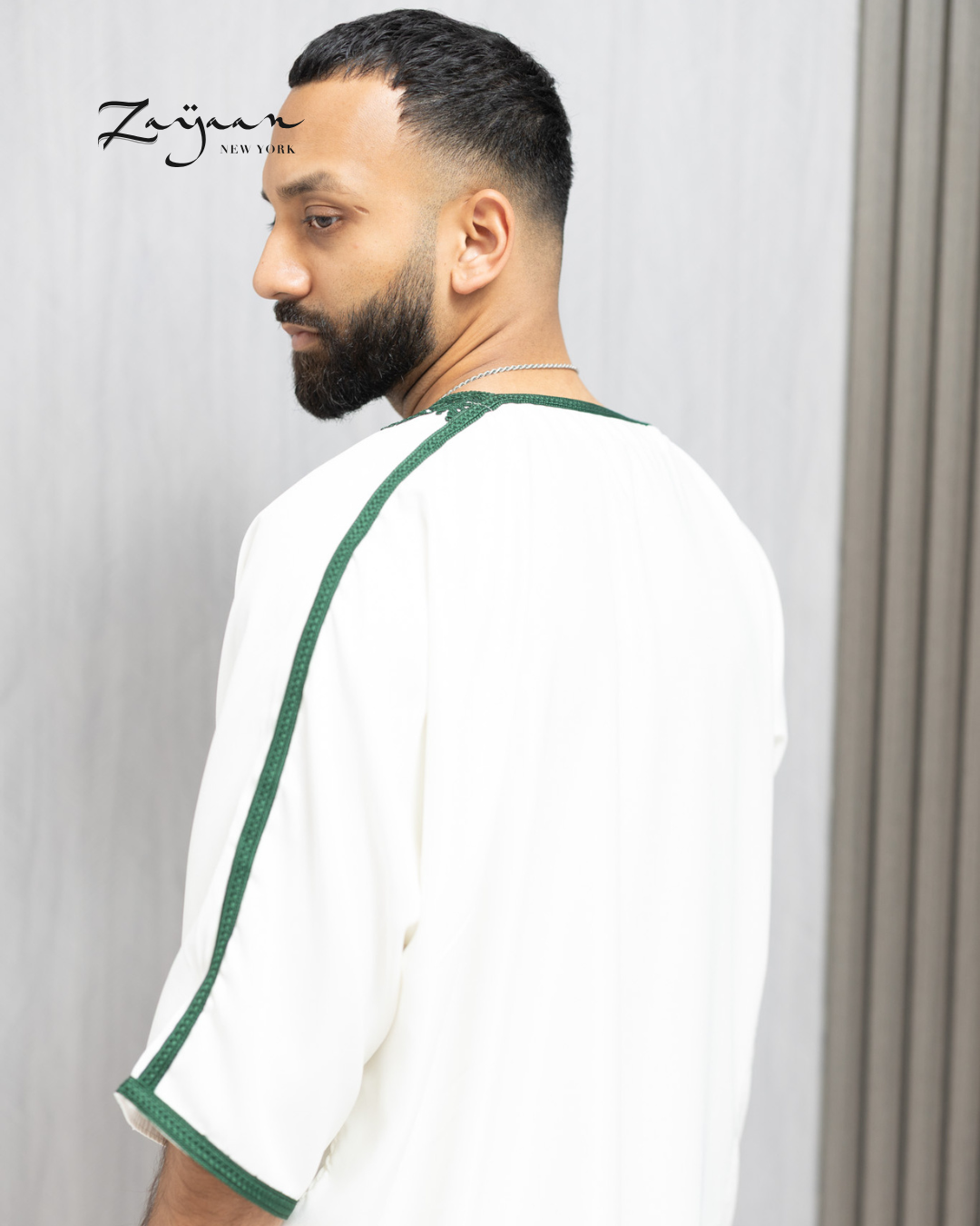 Platinum Moroccan Thobe| WHITE