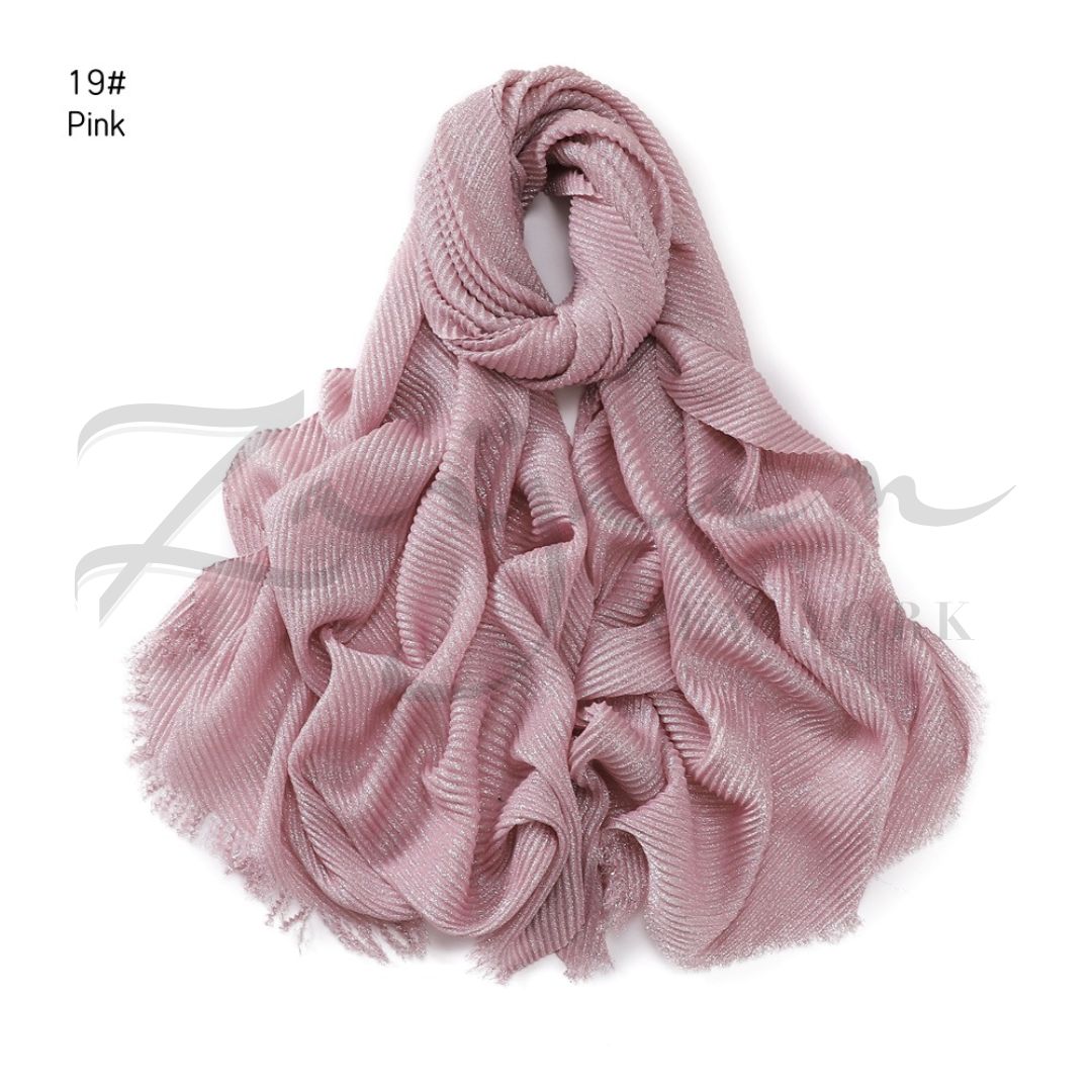 Shiny Solid Linen Hijab