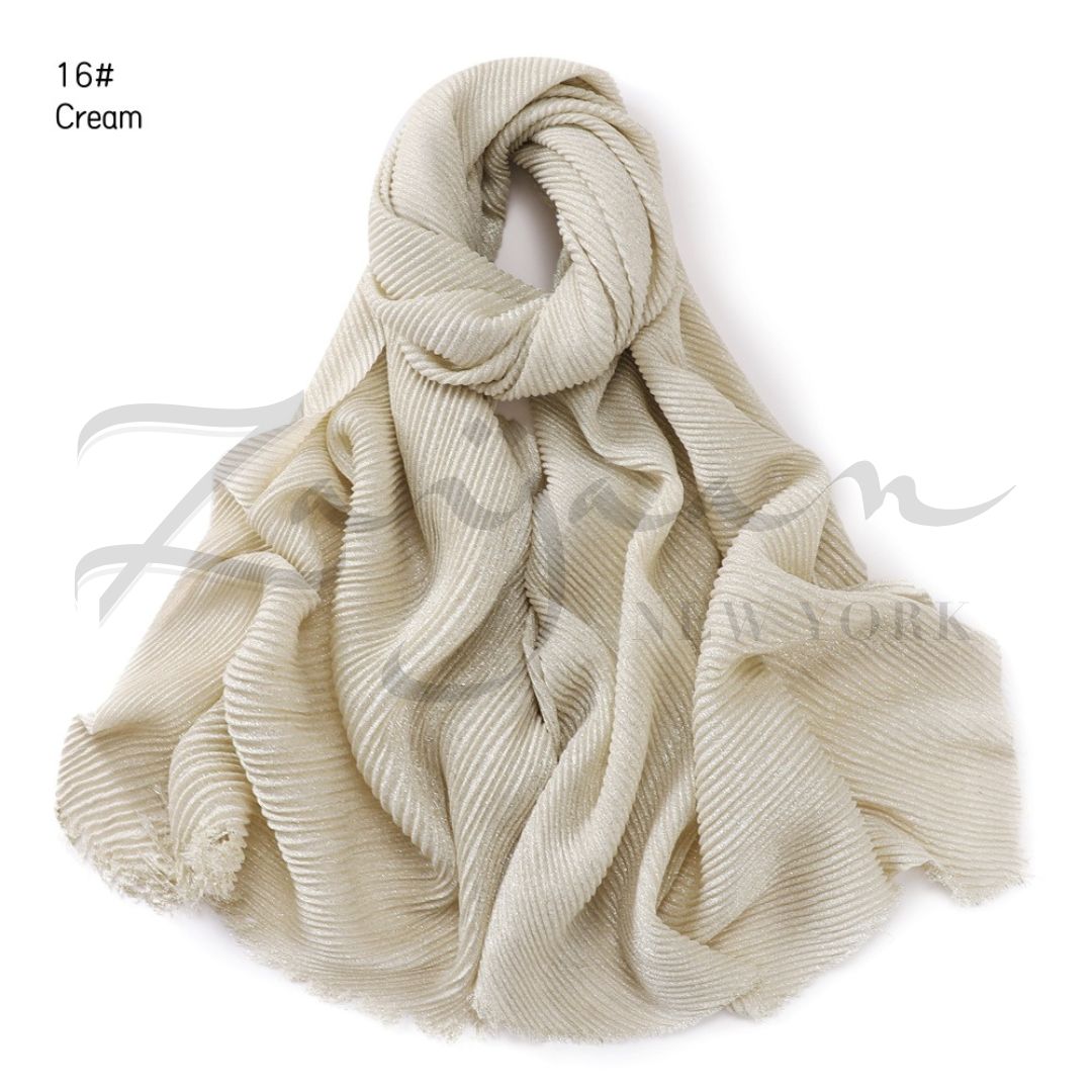 Shiny Solid Linen Hijab
