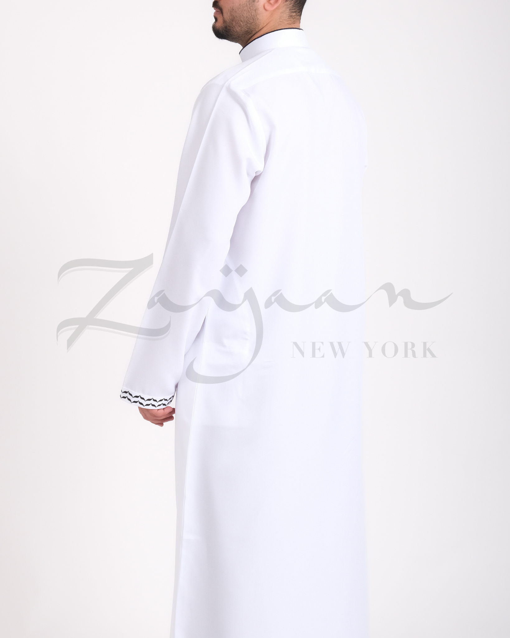 Platinum Freedom Thobe l White