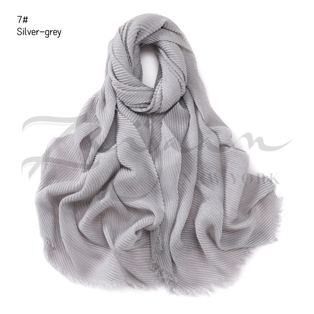 Shiny Solid Linen Hijab