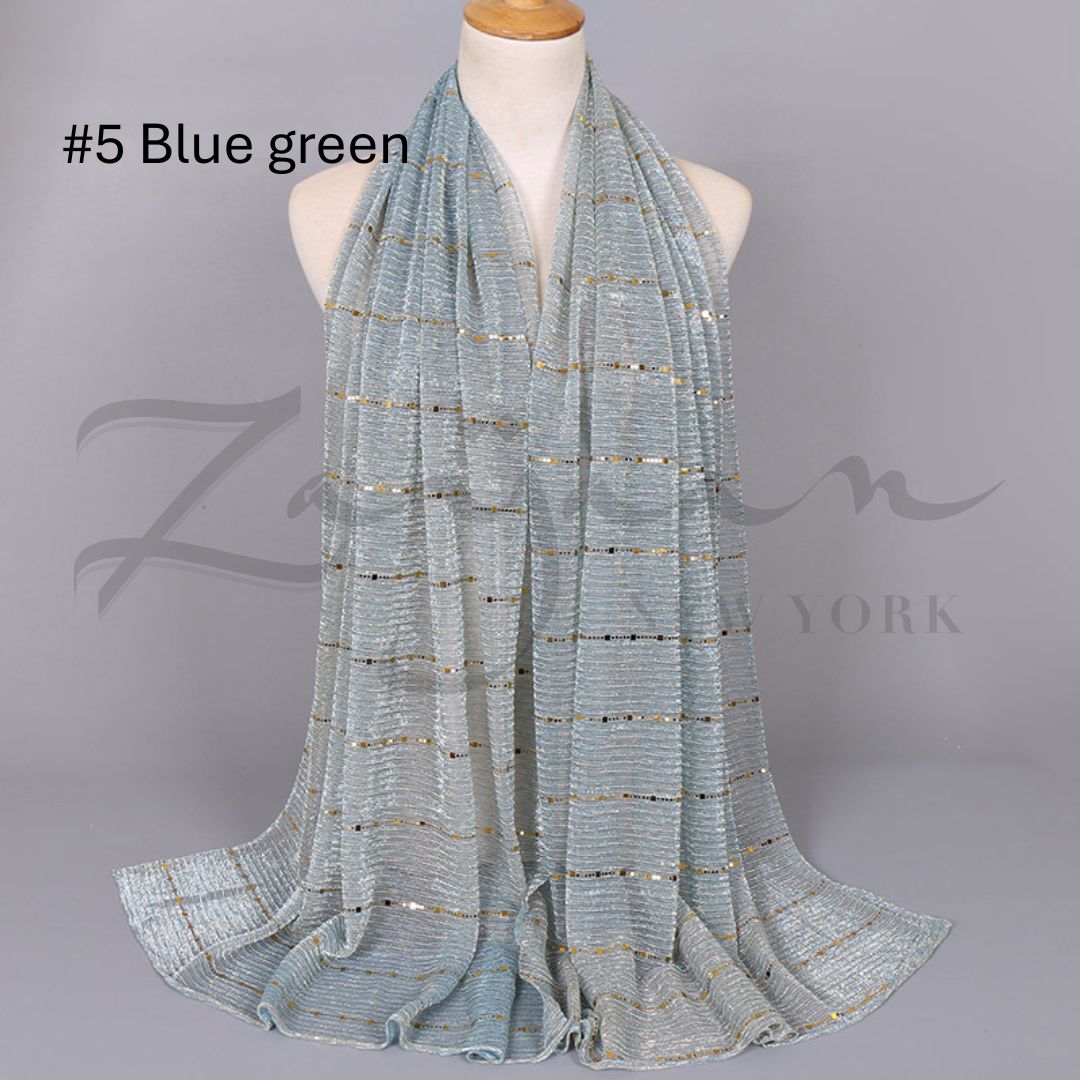 Sequined Lace Cotton Hijab