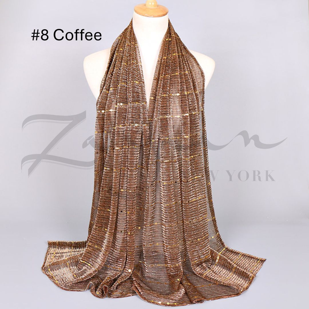 Sequined Lace Cotton Hijab