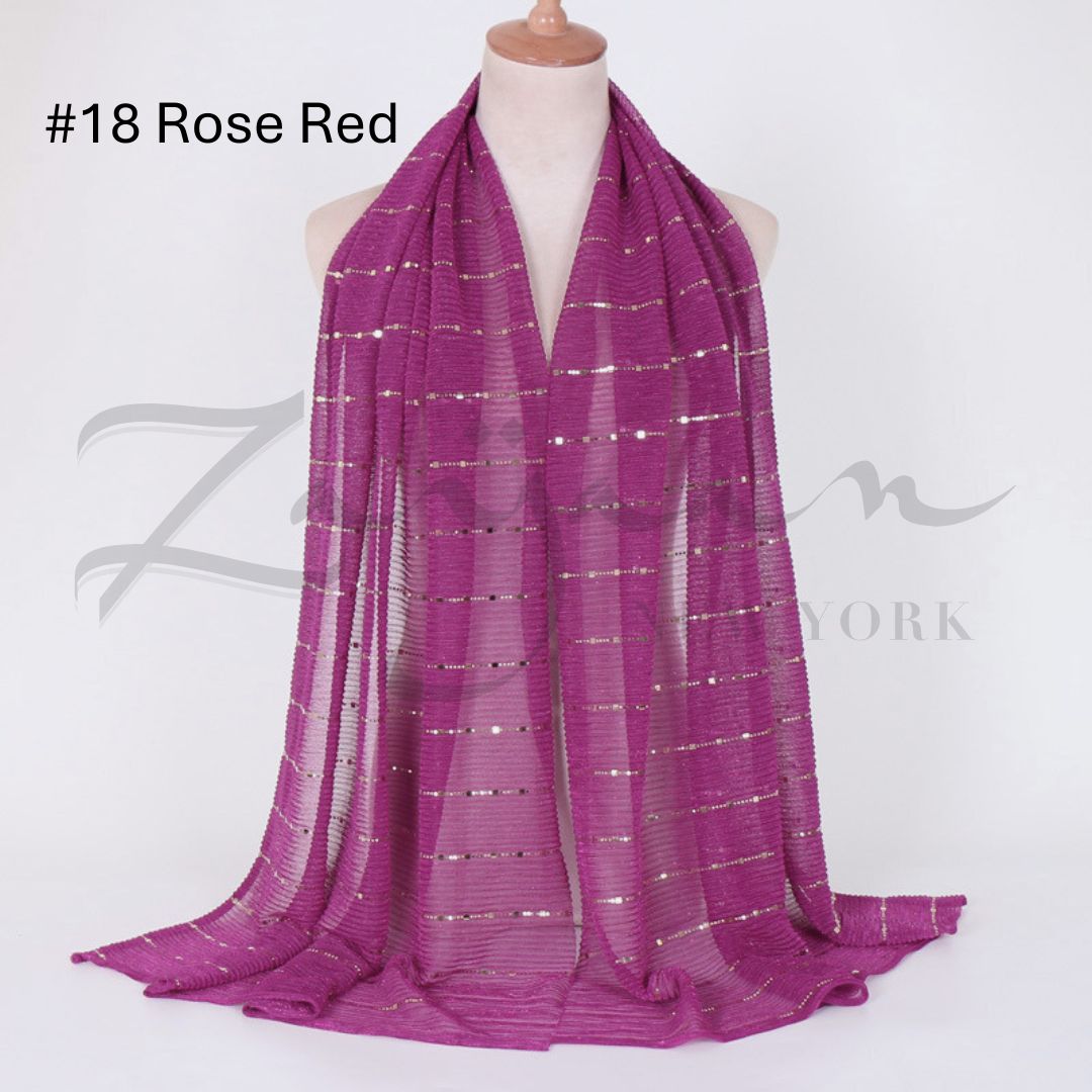 Sequined Lace Cotton Hijab