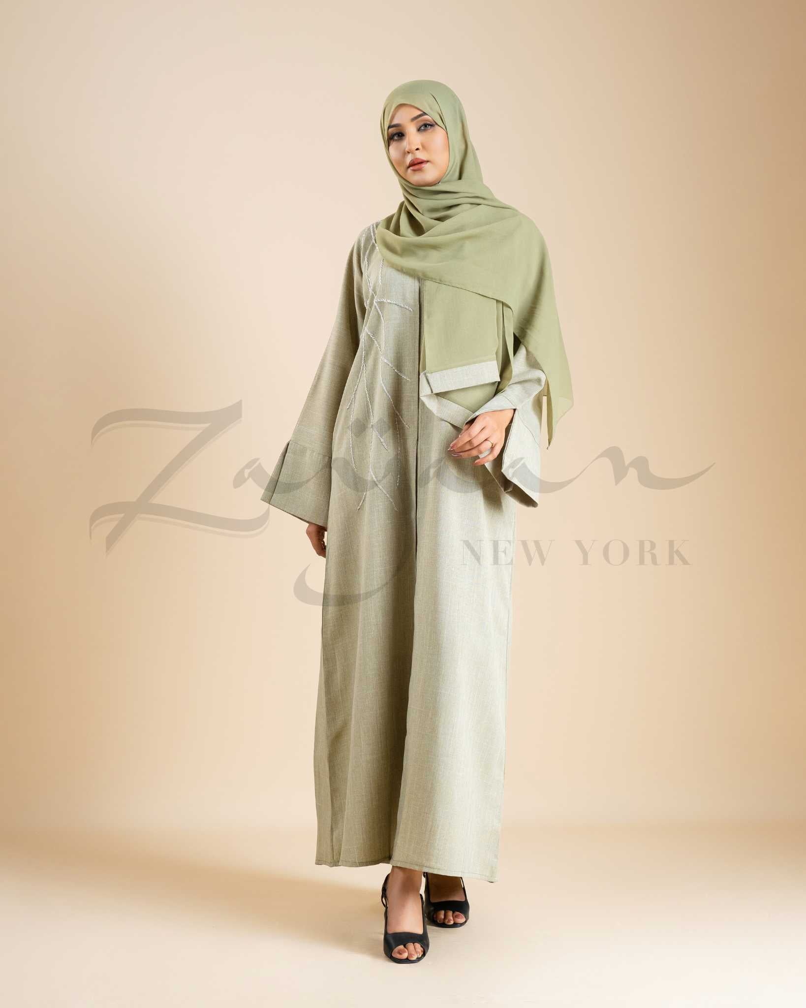 Branch Embroidery Abaya