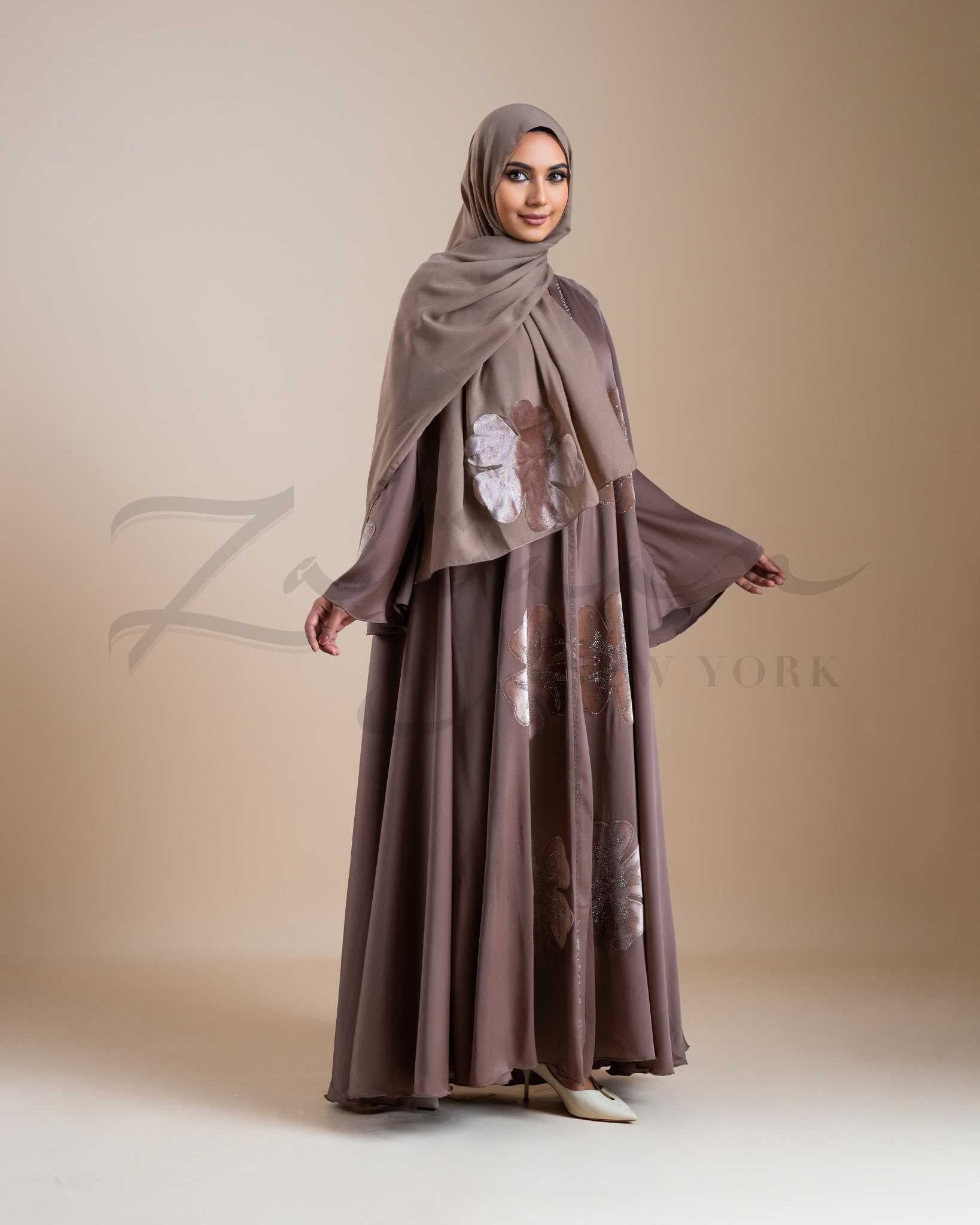 Floral Edge Abaya