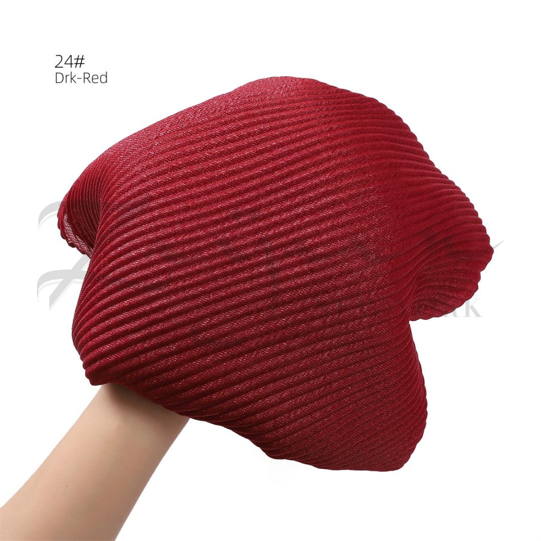 Soft Silver Shiny Wrinkled Hijab