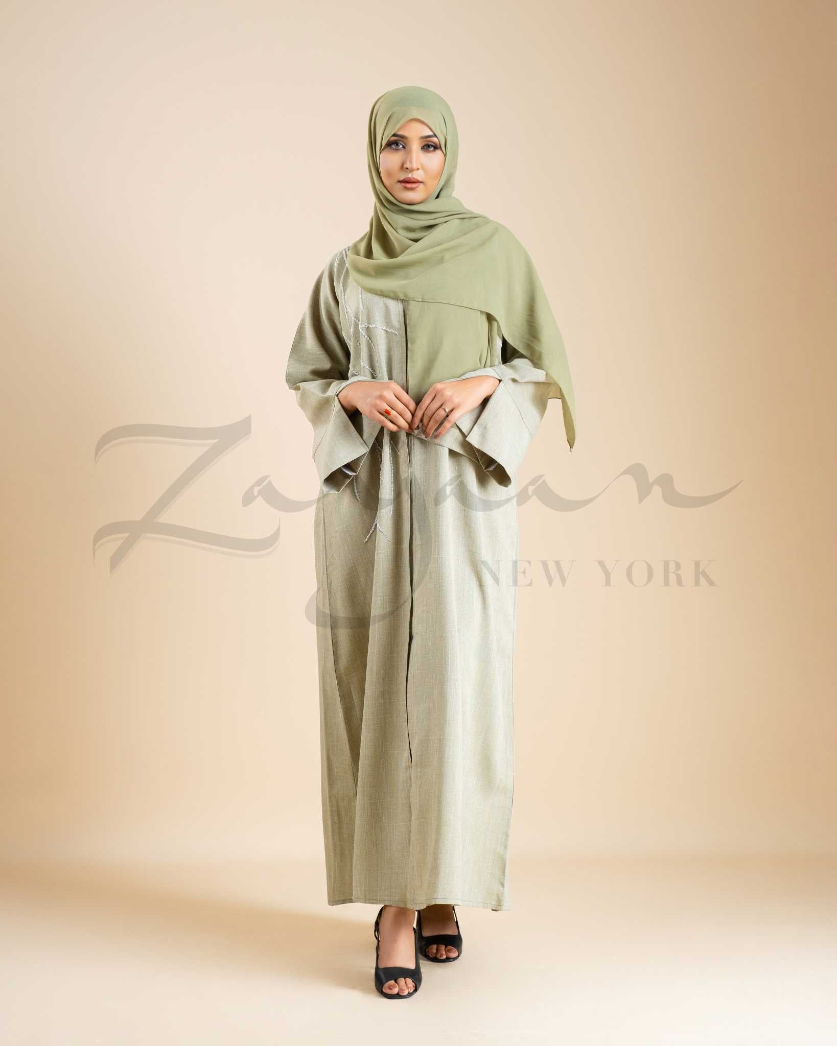 Branch Embroidery Abaya