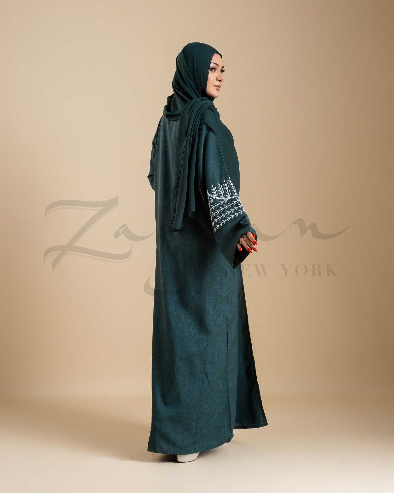 Blossom Stone Embellished Abaya