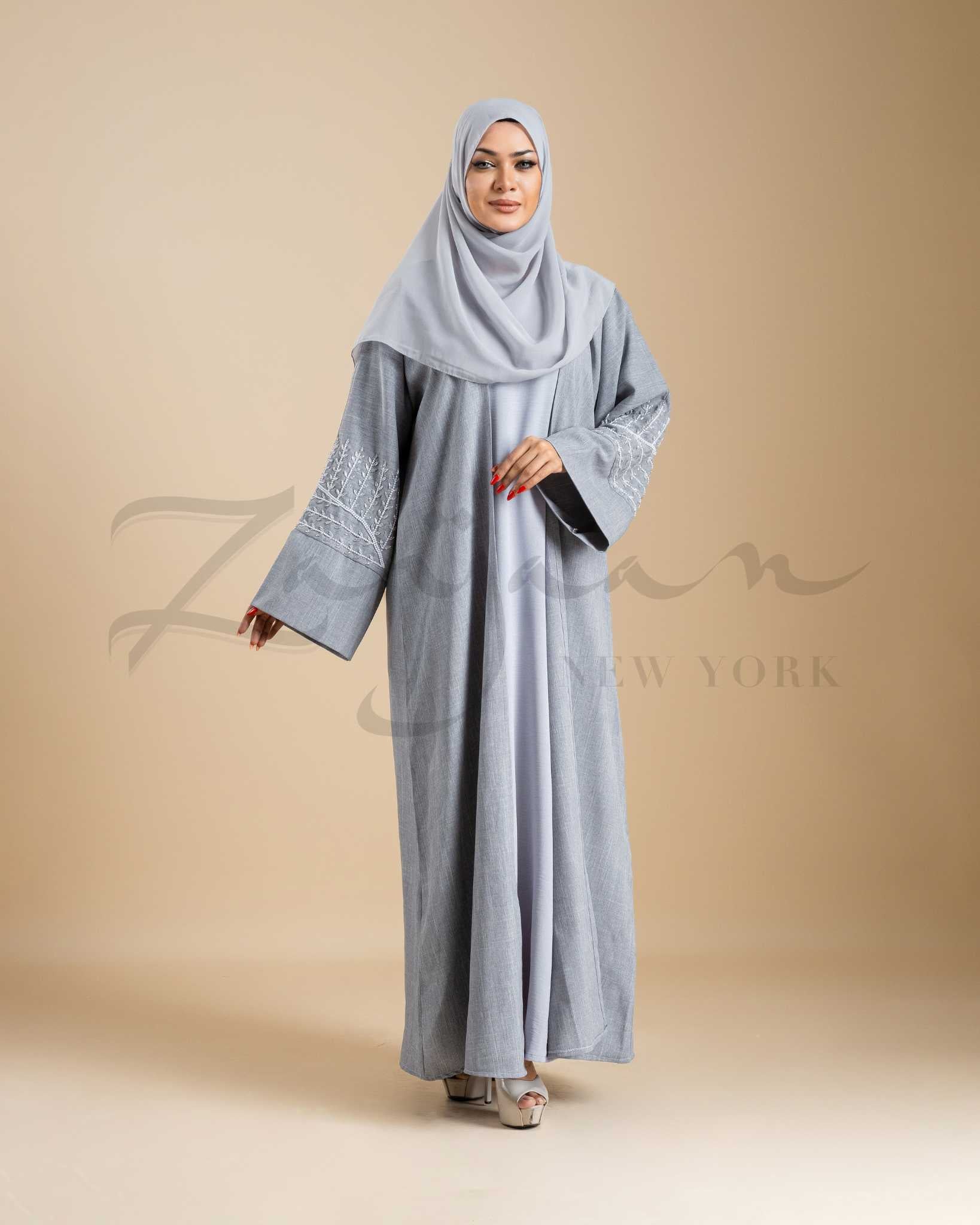 Blossom Stone Embellished Abaya