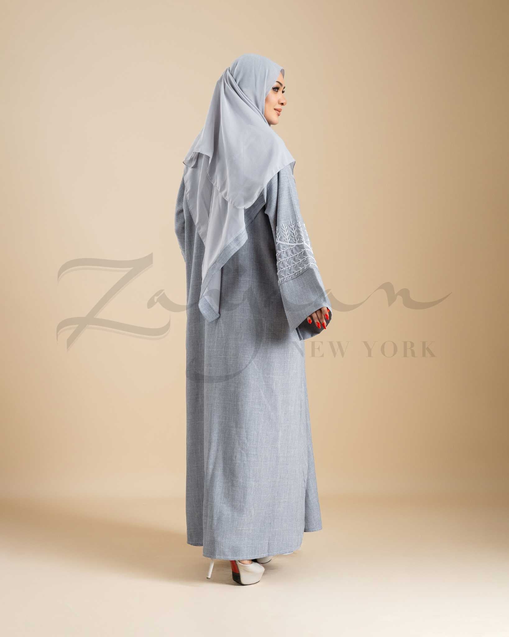 Blossom Stone Embellished Abaya