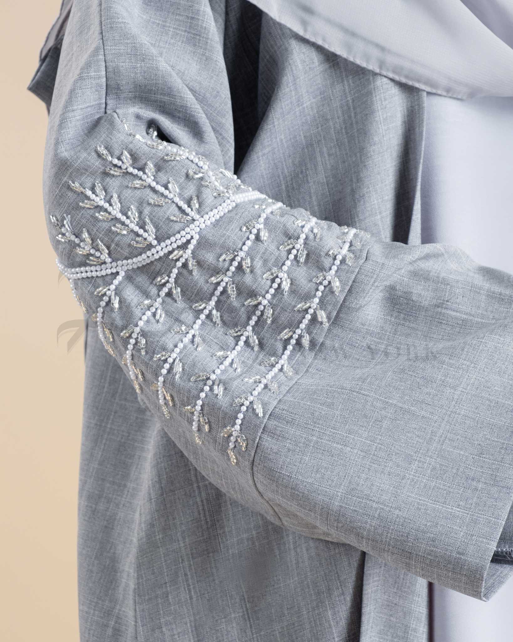 Blossom Stone Embellished Abaya