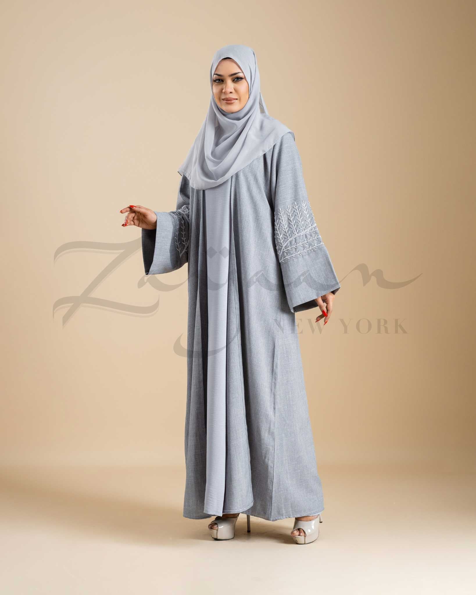 Blossom Stone Embellished Abaya