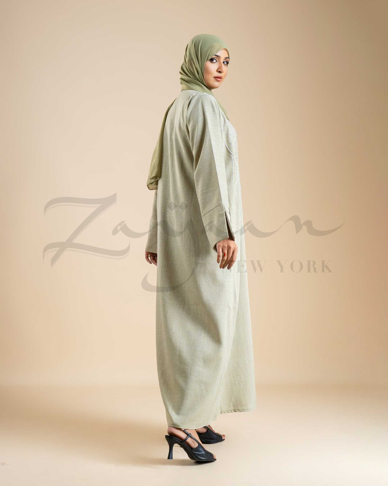 Branch Embroidery Abaya