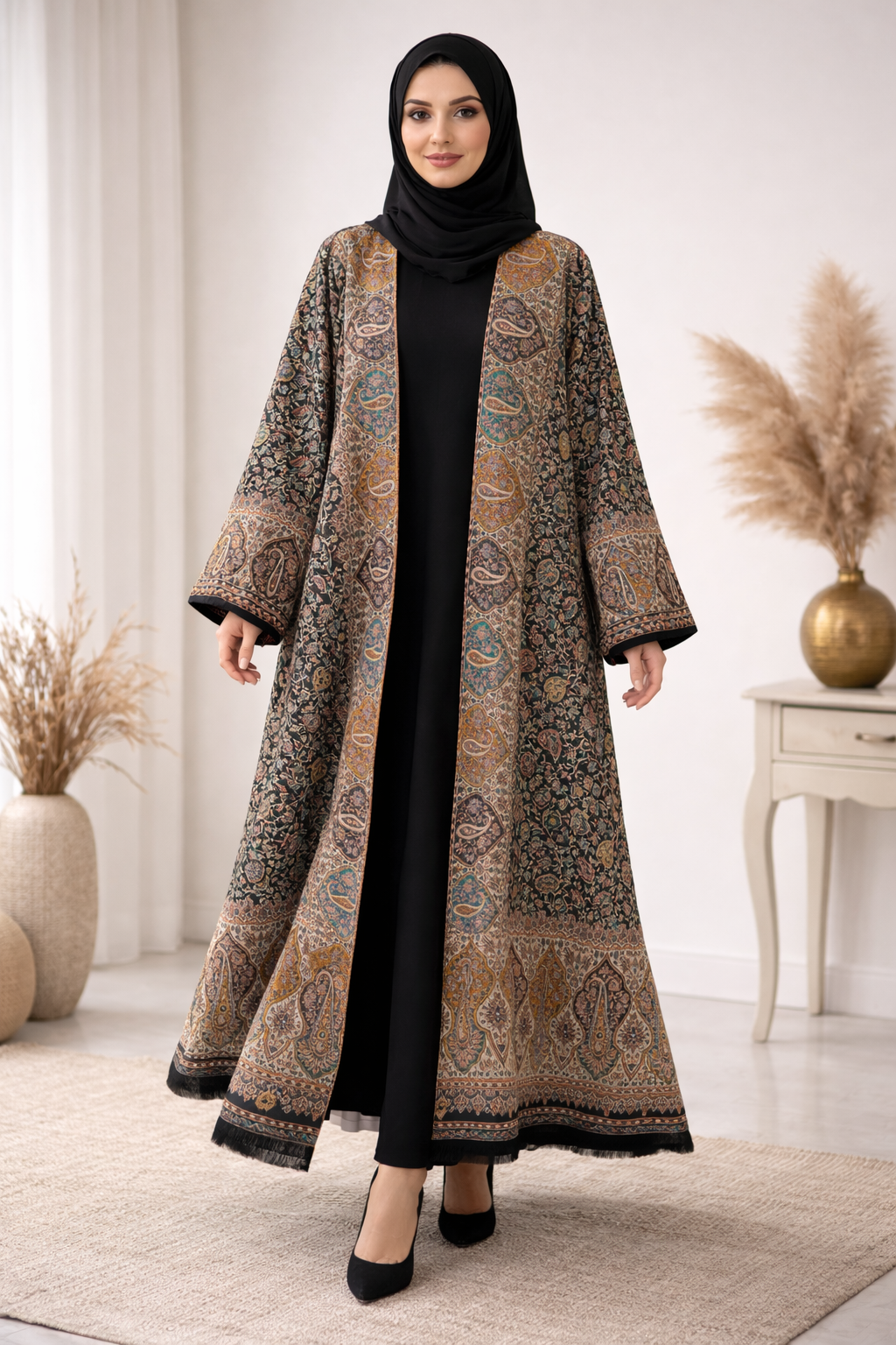 Layali Noir Pashmina