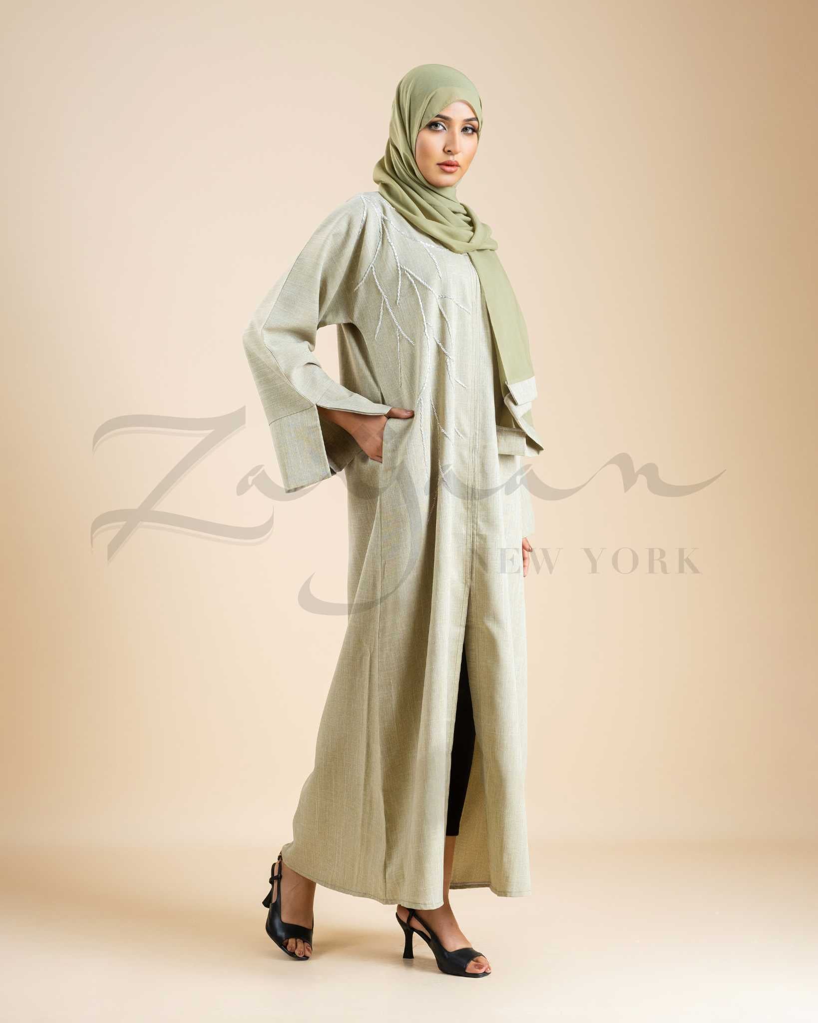 Branch Embroidery Abaya