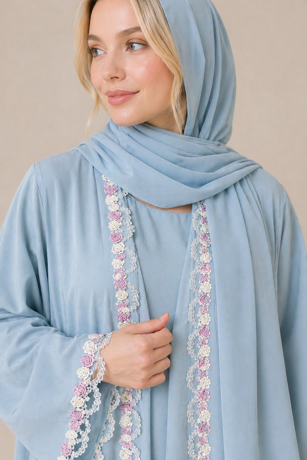 Celeste Blossom Abaya