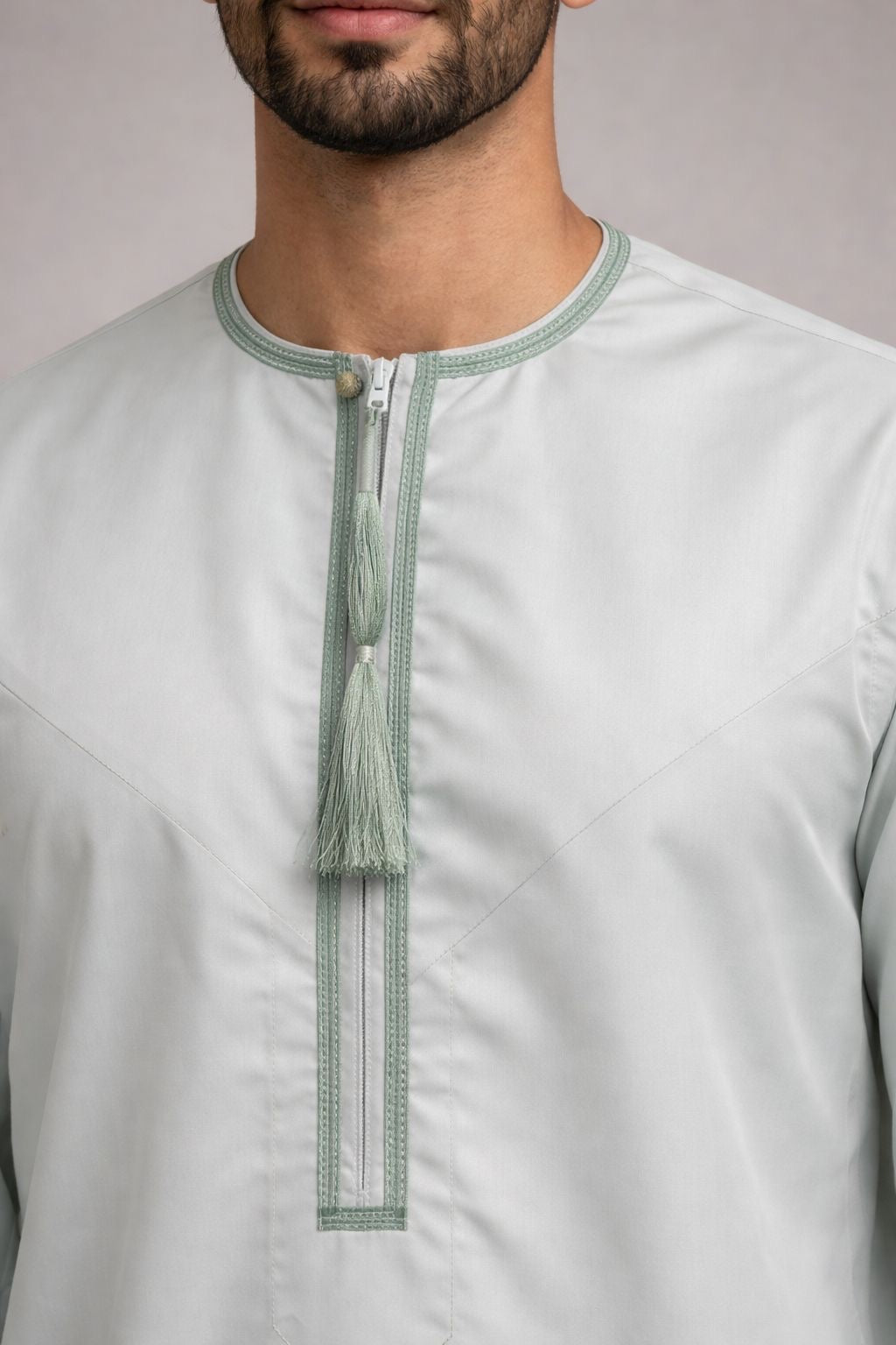 Premium Omani Thobe | Light Mint