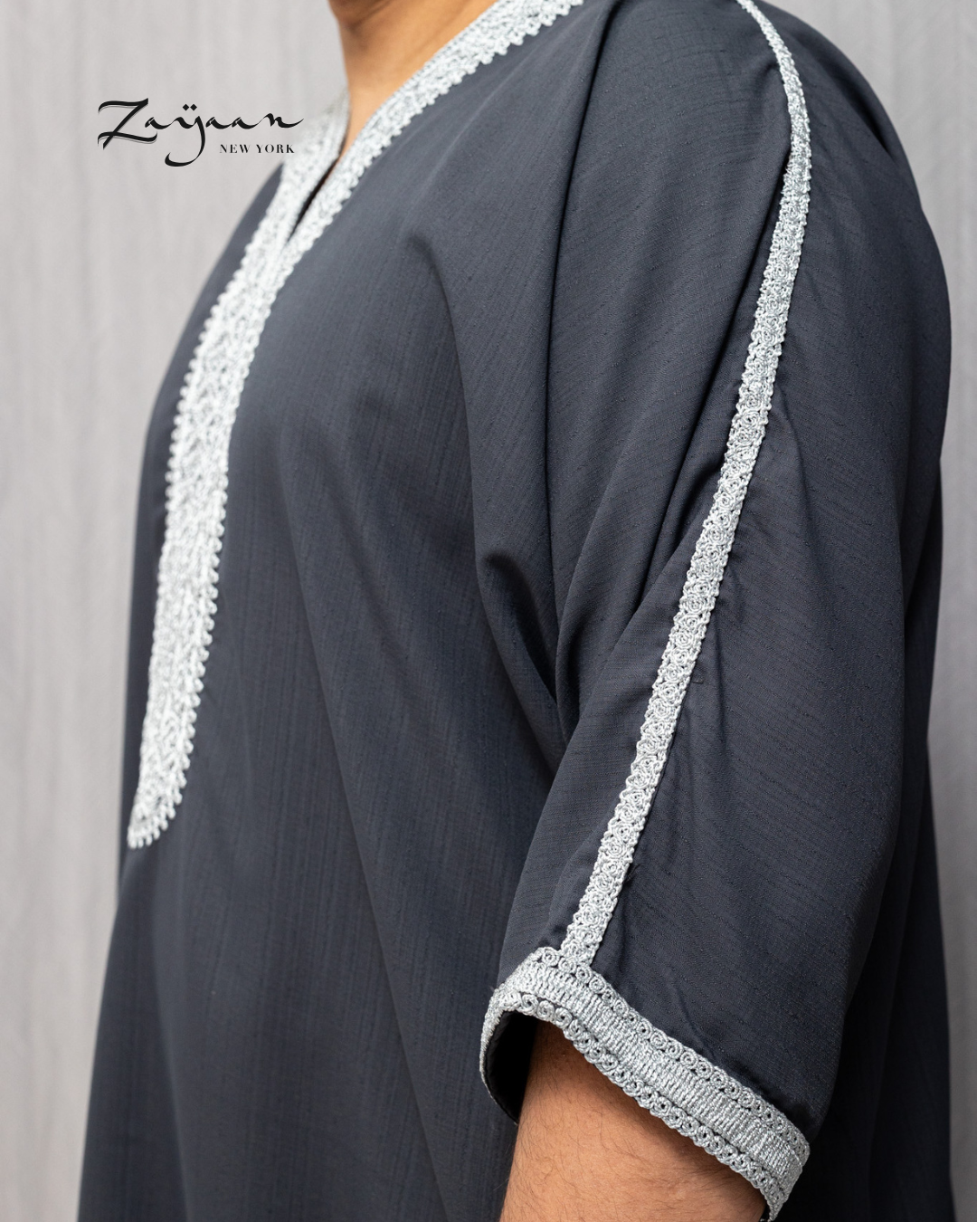 Authentic Moroccan Thobe | LIGHT GRAY