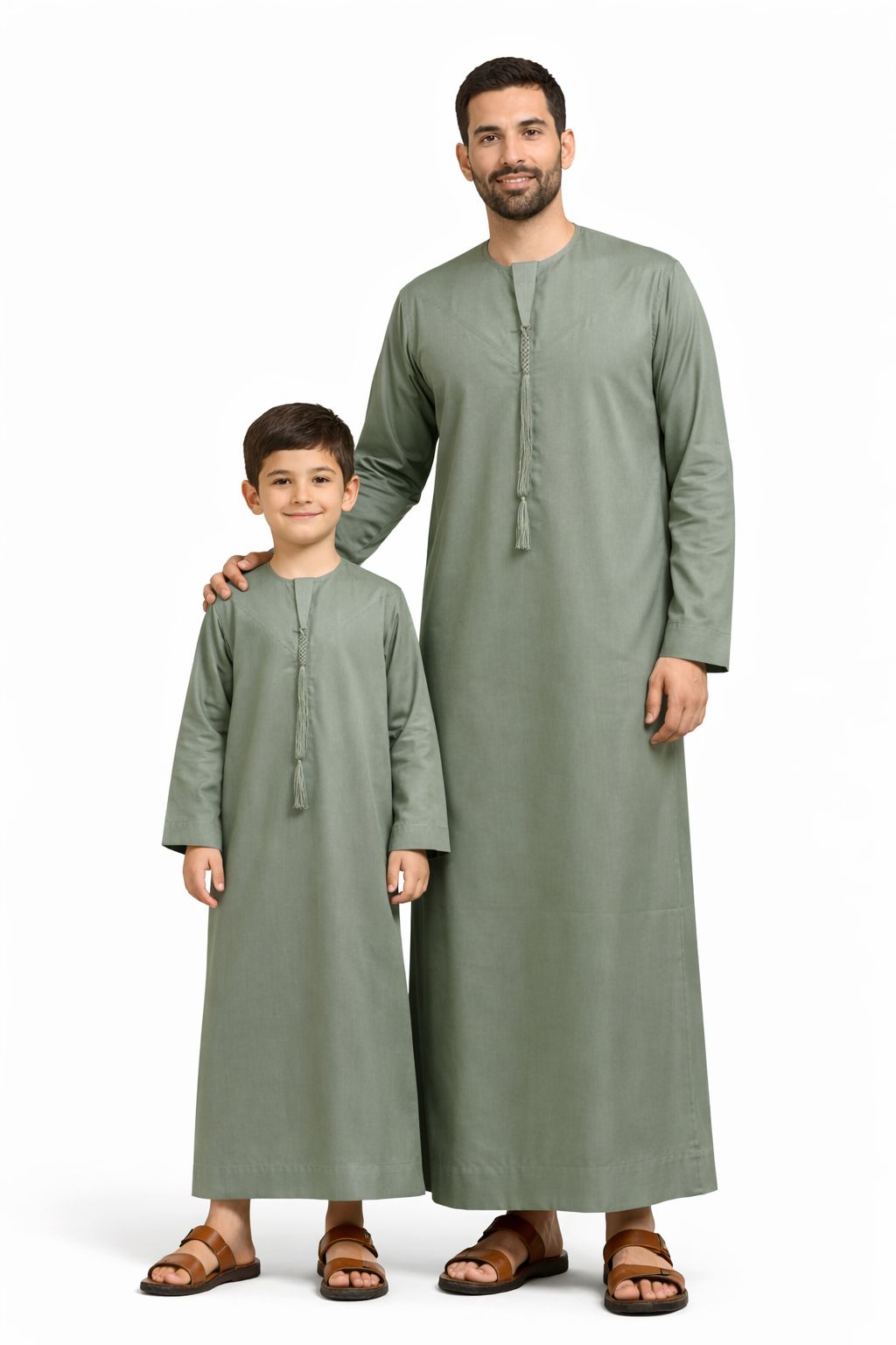 Premium Kids Emirati | Olive Green