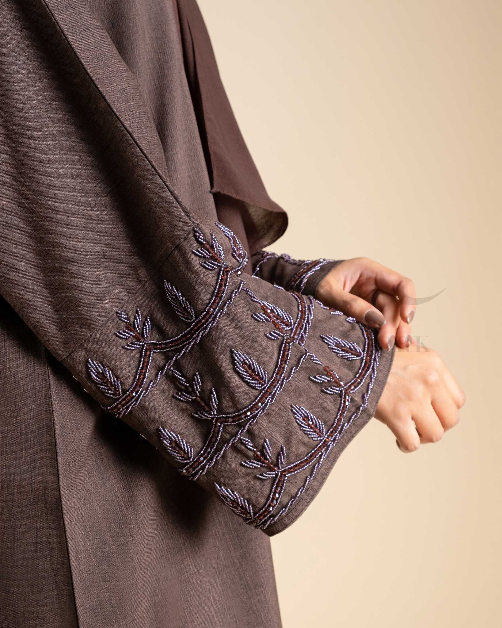 Flowy Cuff Embroidered Abaya