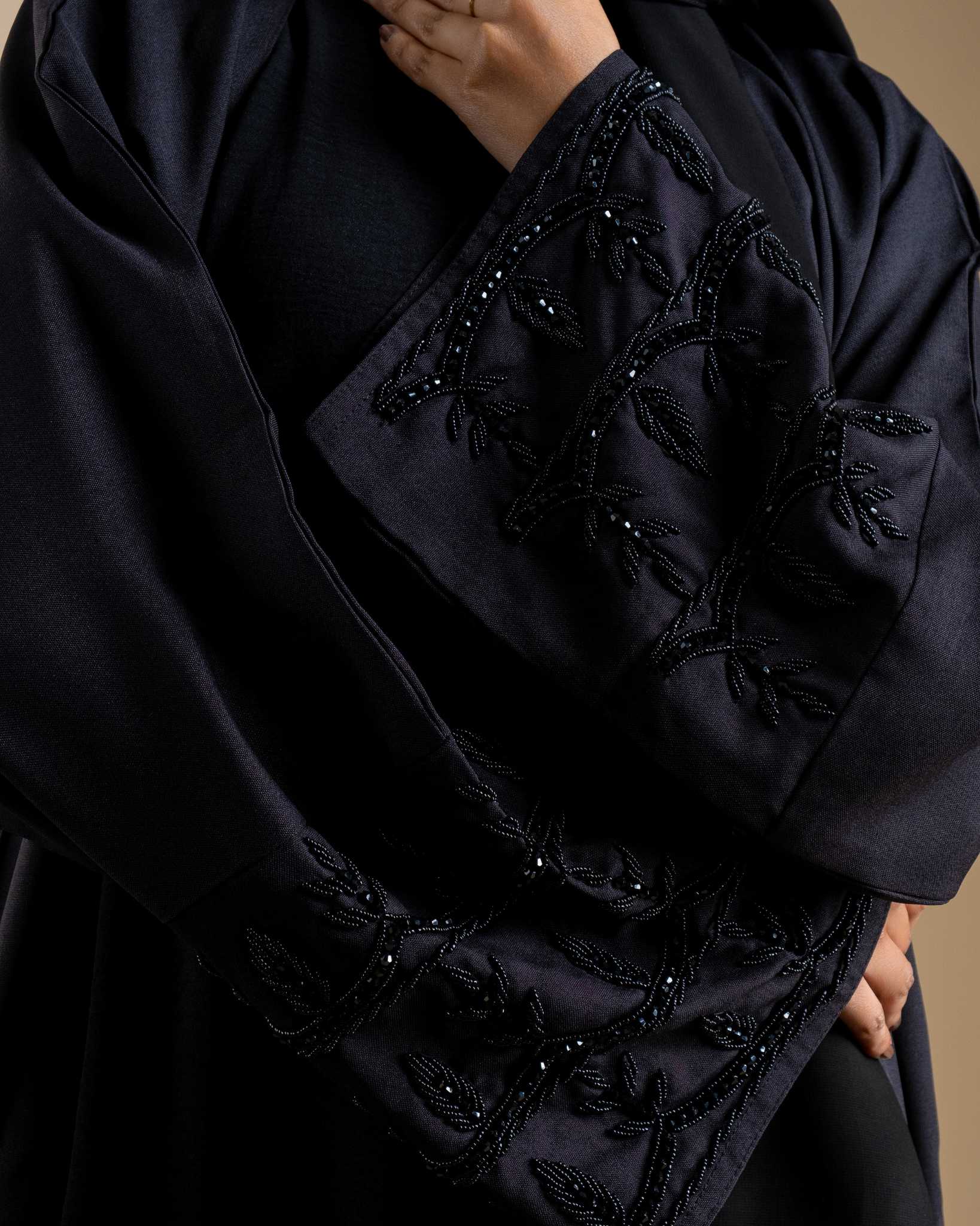 Flowy Cuff Embroidered Abaya