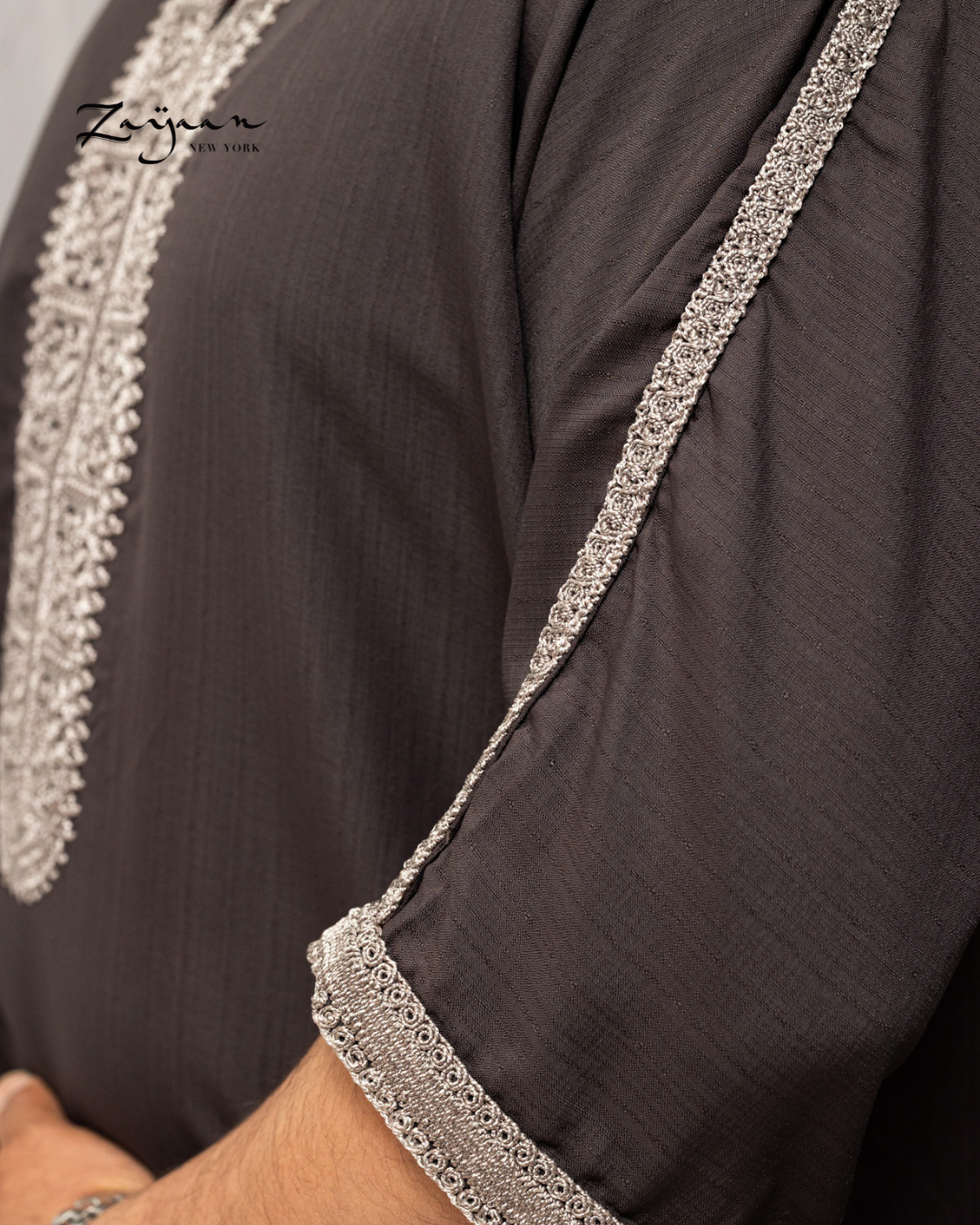Authentic Moroccan Thobe | DARK GRAY