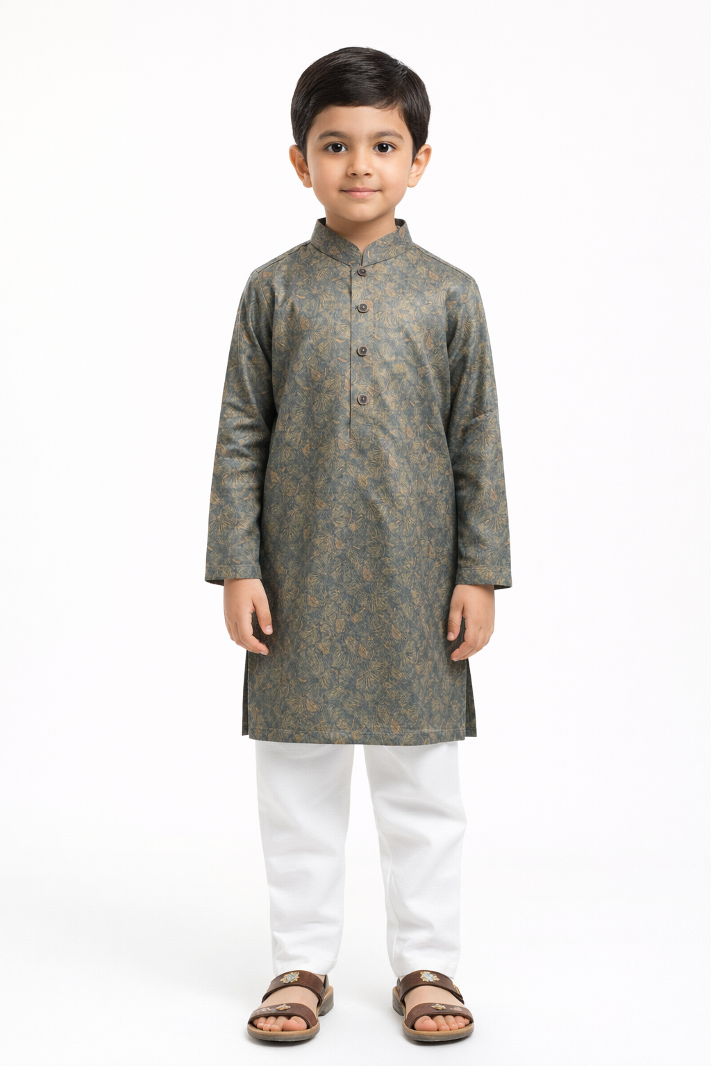Zayaan Imperial Olive Junior Panjabi