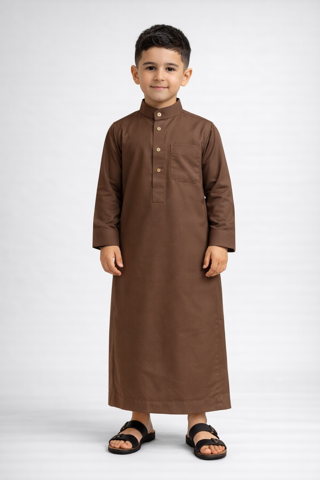 The Legacy Saudi Kids Thobe l Brown