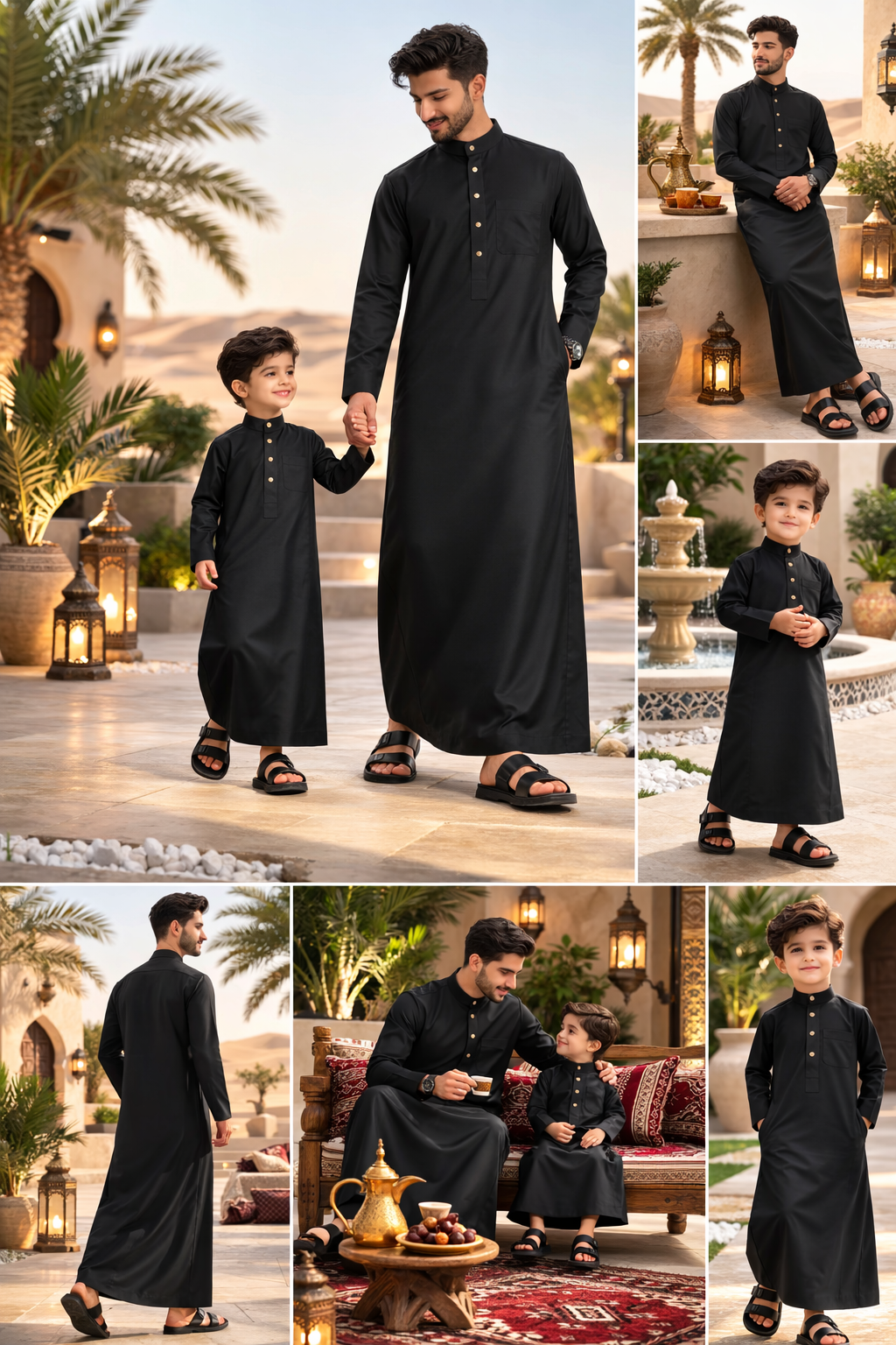 The Legacy Saudi Kids Thobe l Black