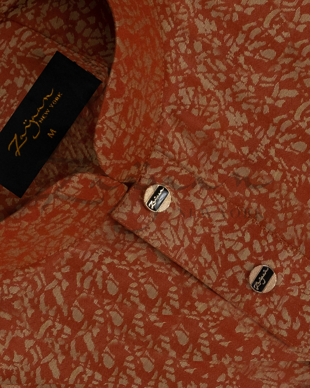 Premium Jacquard Panjabi | Orange |Father