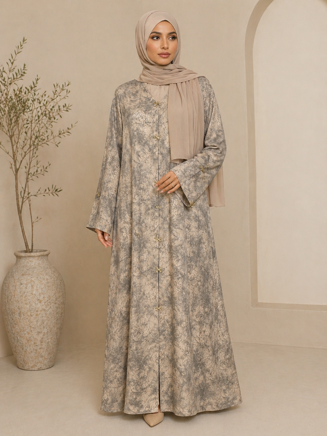 Zareen Marble Abaya