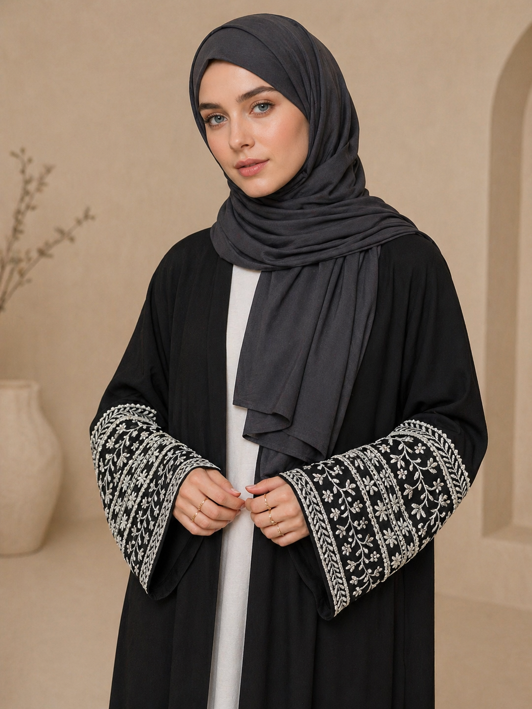 Noir Safa Abaya