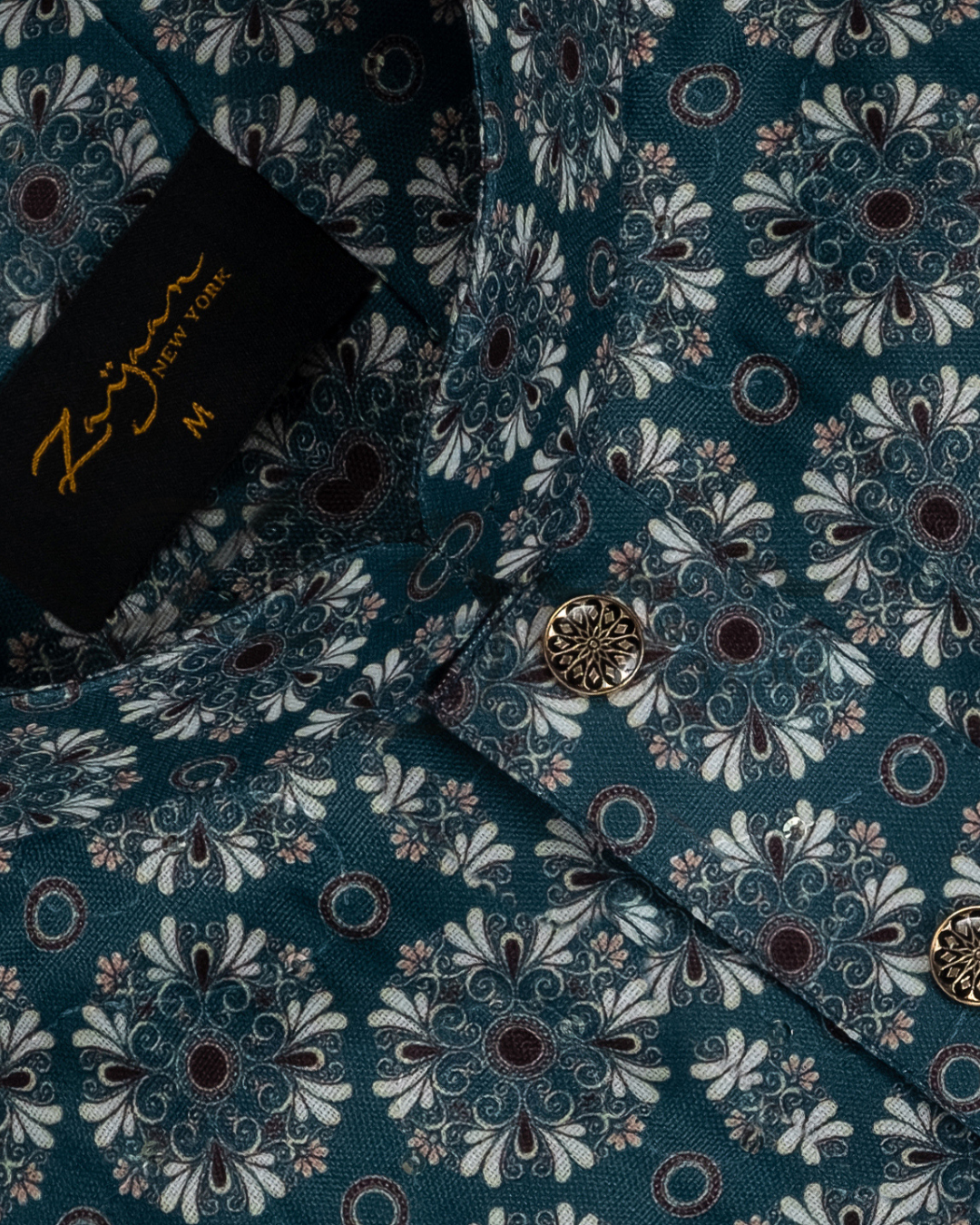 Premium Print Panjabi | Dark Green