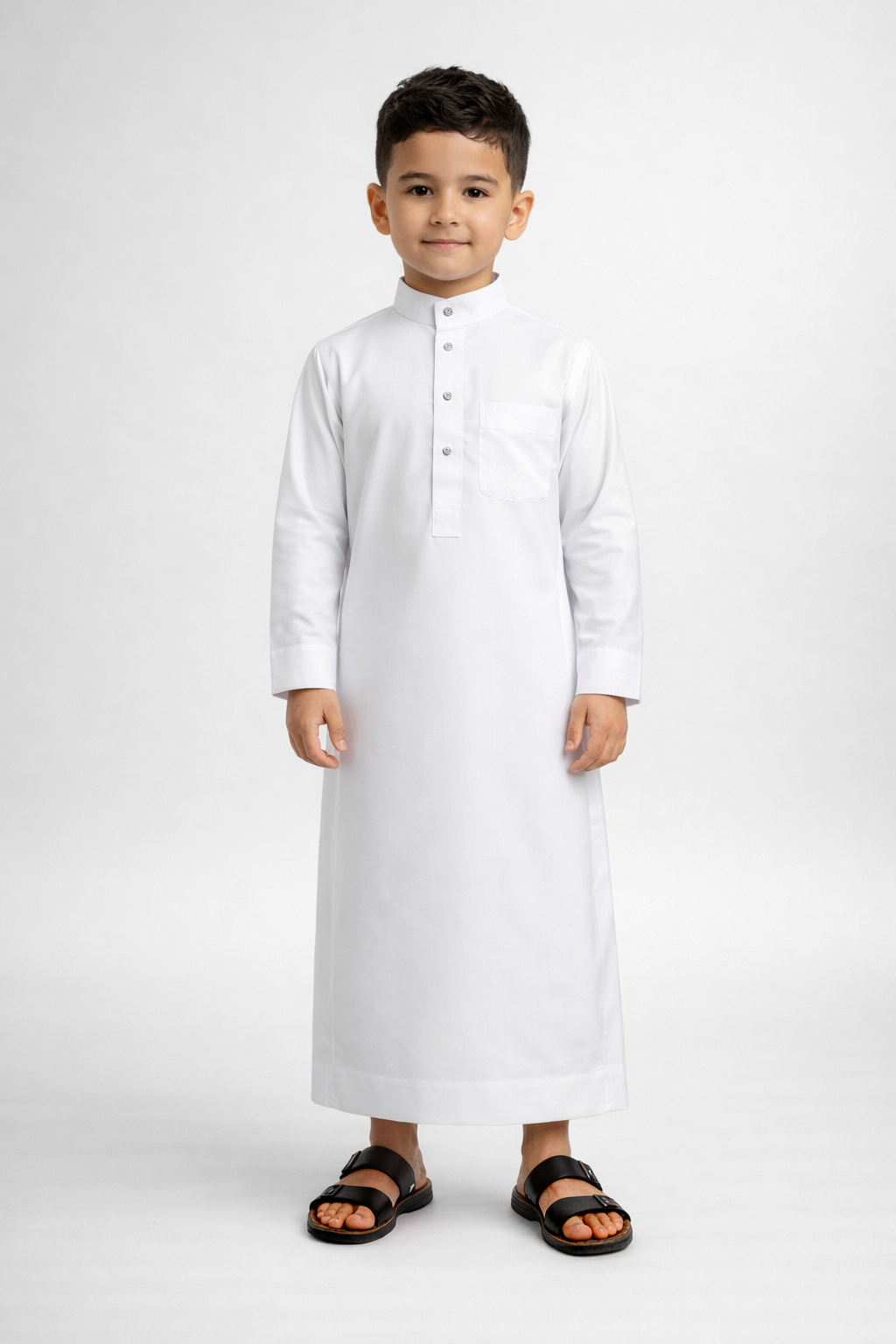 The Legacy Saudi Kids Thobe l White