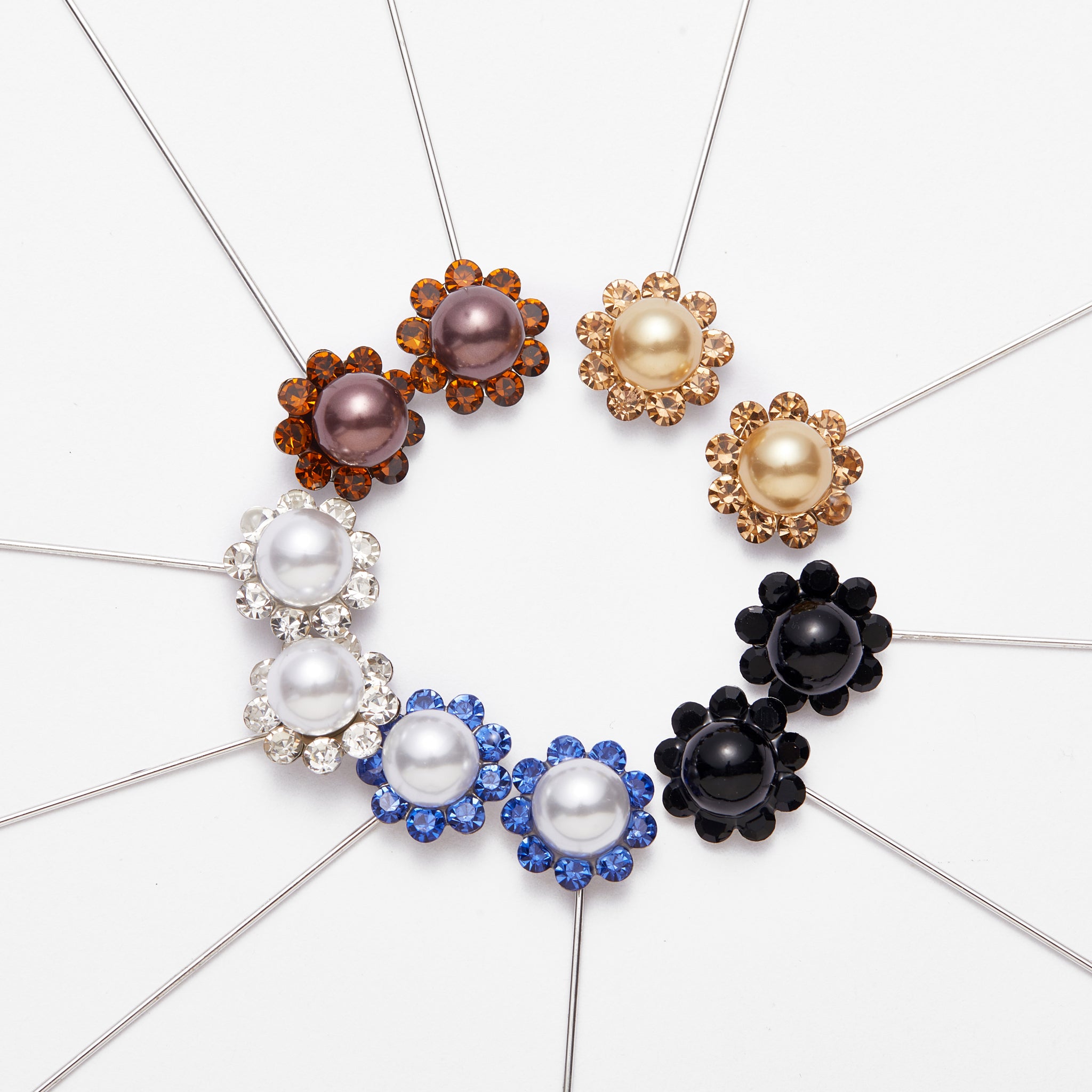 Hijab Pin Big Pearl 20 Pcs Circle