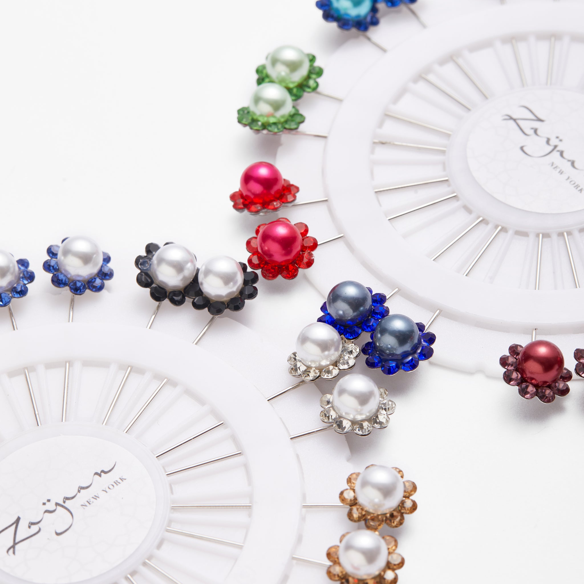 Hijab Pin Big Pearl 20 Pcs Circle