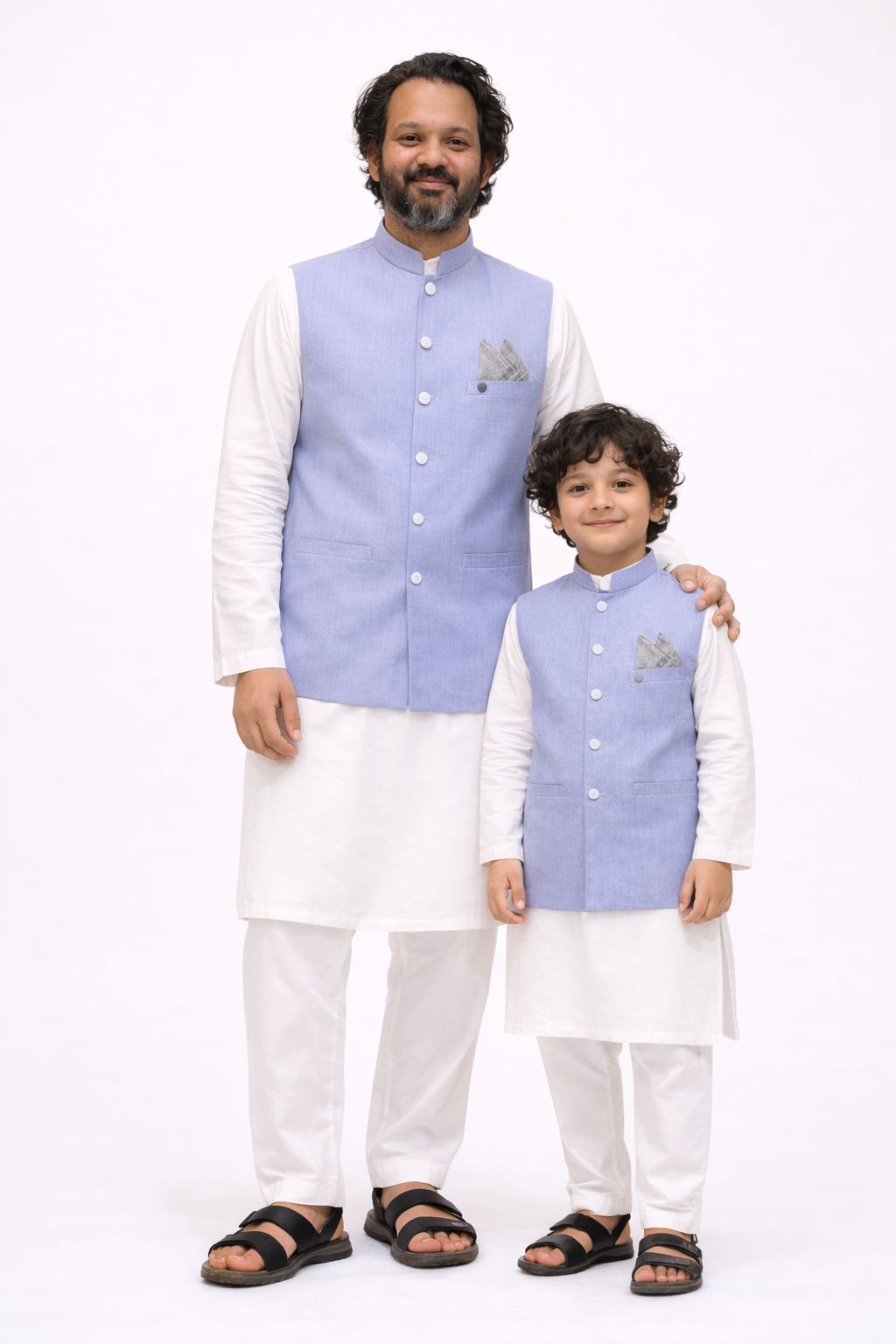 Premium Solid Vest | Lite Blue| Kids