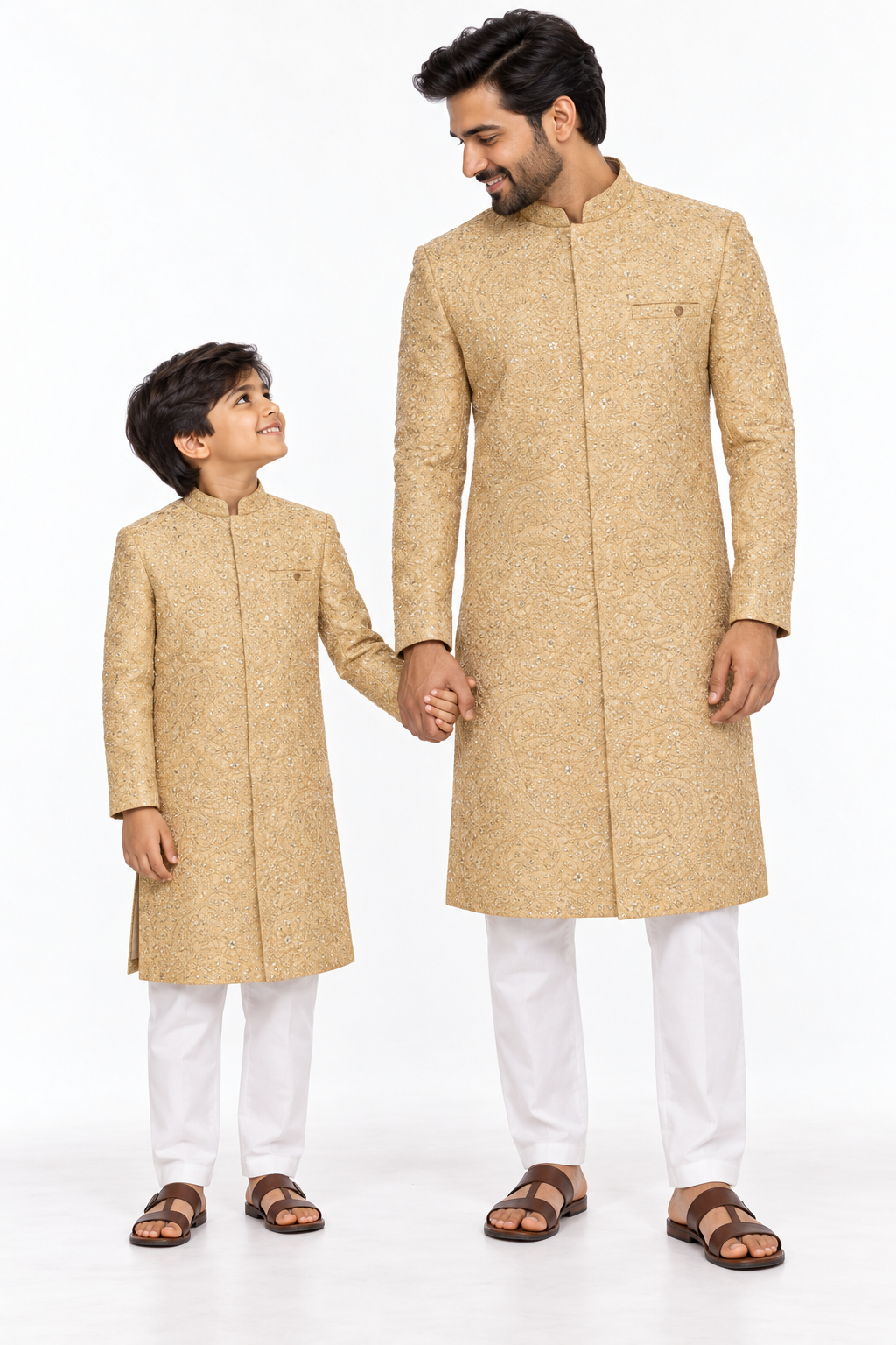 Pakistani Jacquard light beige | Father