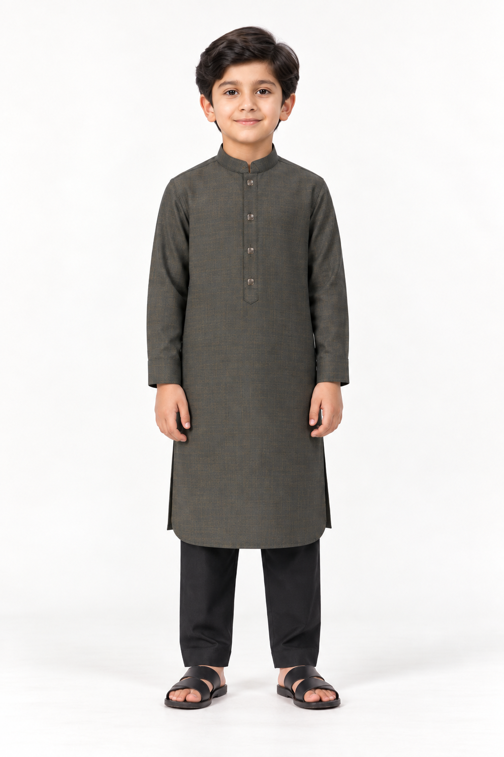 Pakistani Jacquard dark grayish-green | Son